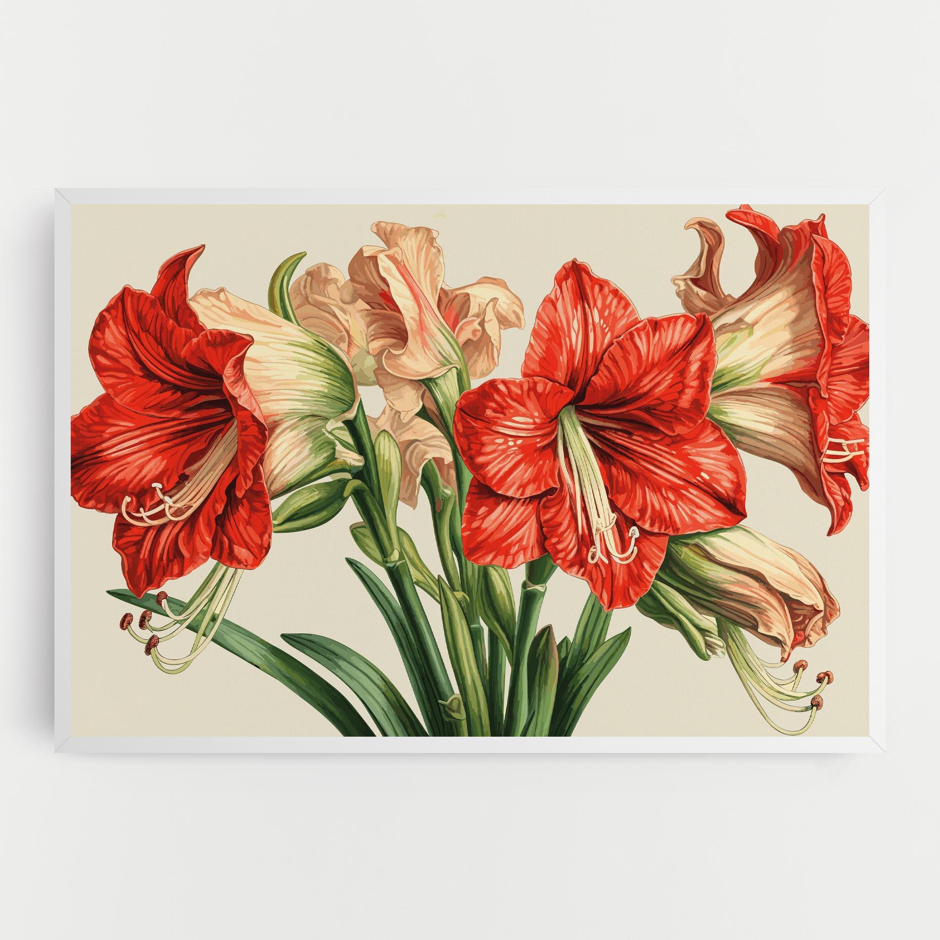 Tablou Canvas Orange Cream Lily mockup 0
