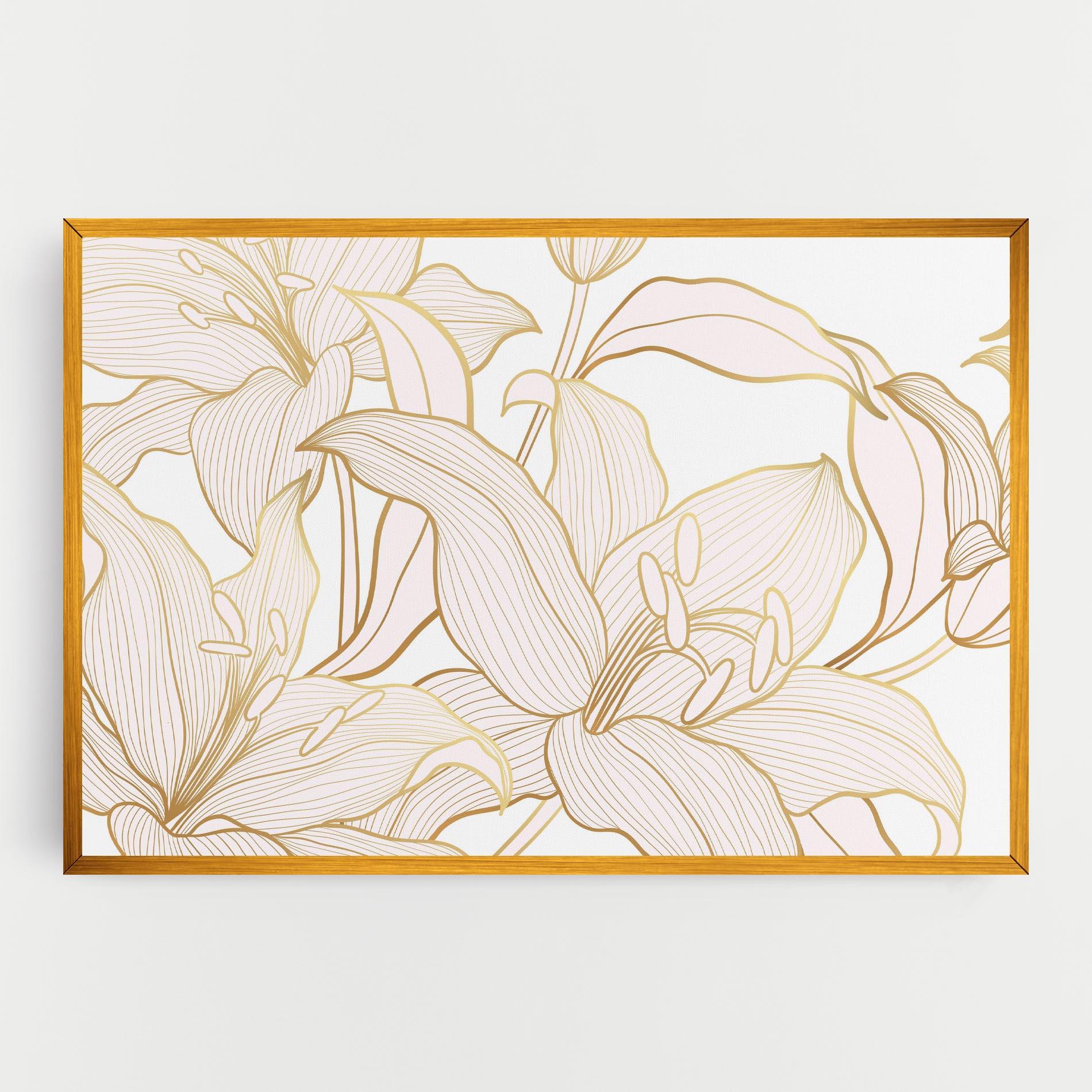 Tablou Canvas Gold Lily mockup 0