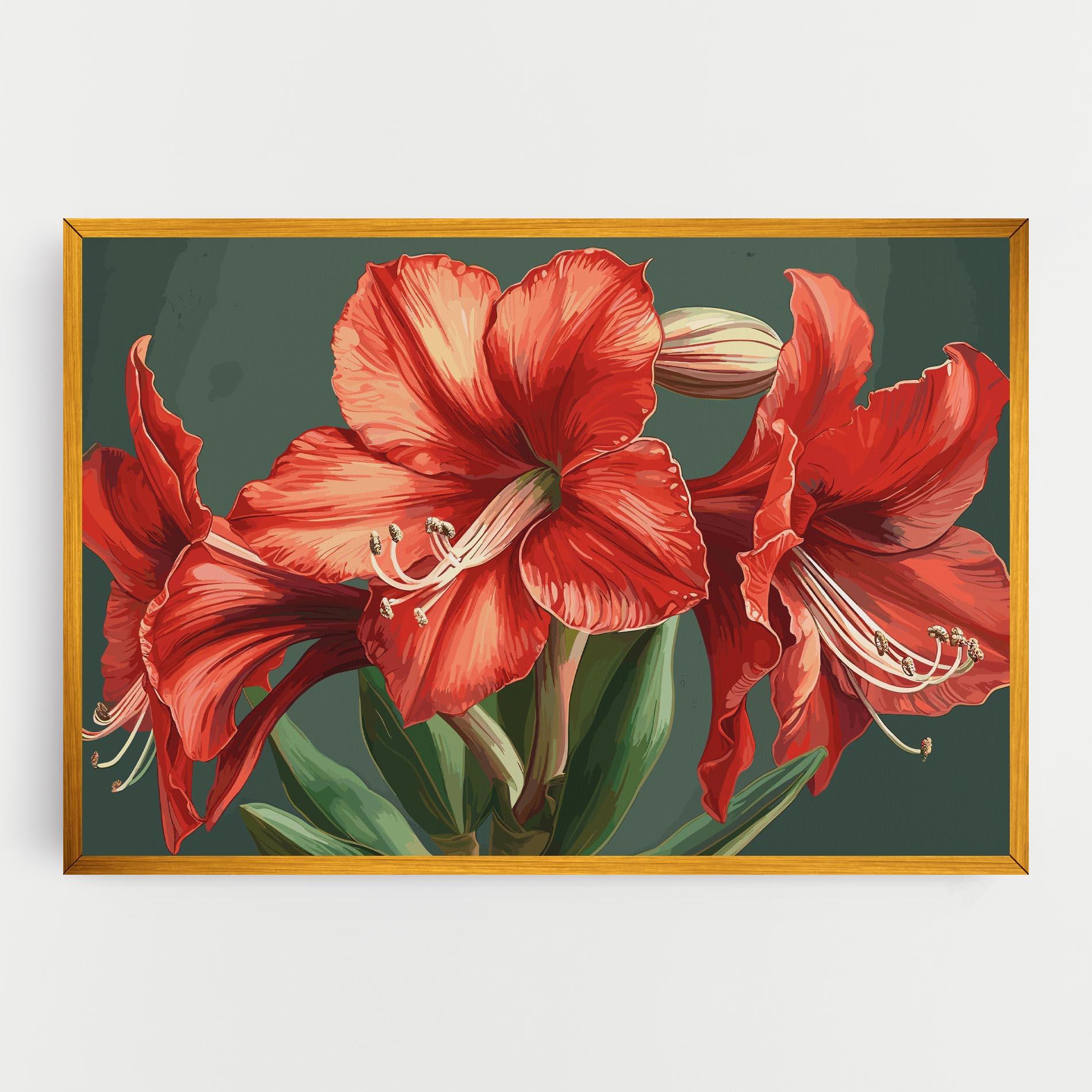 Tablou Canvas Lily Orange Art mockup 0