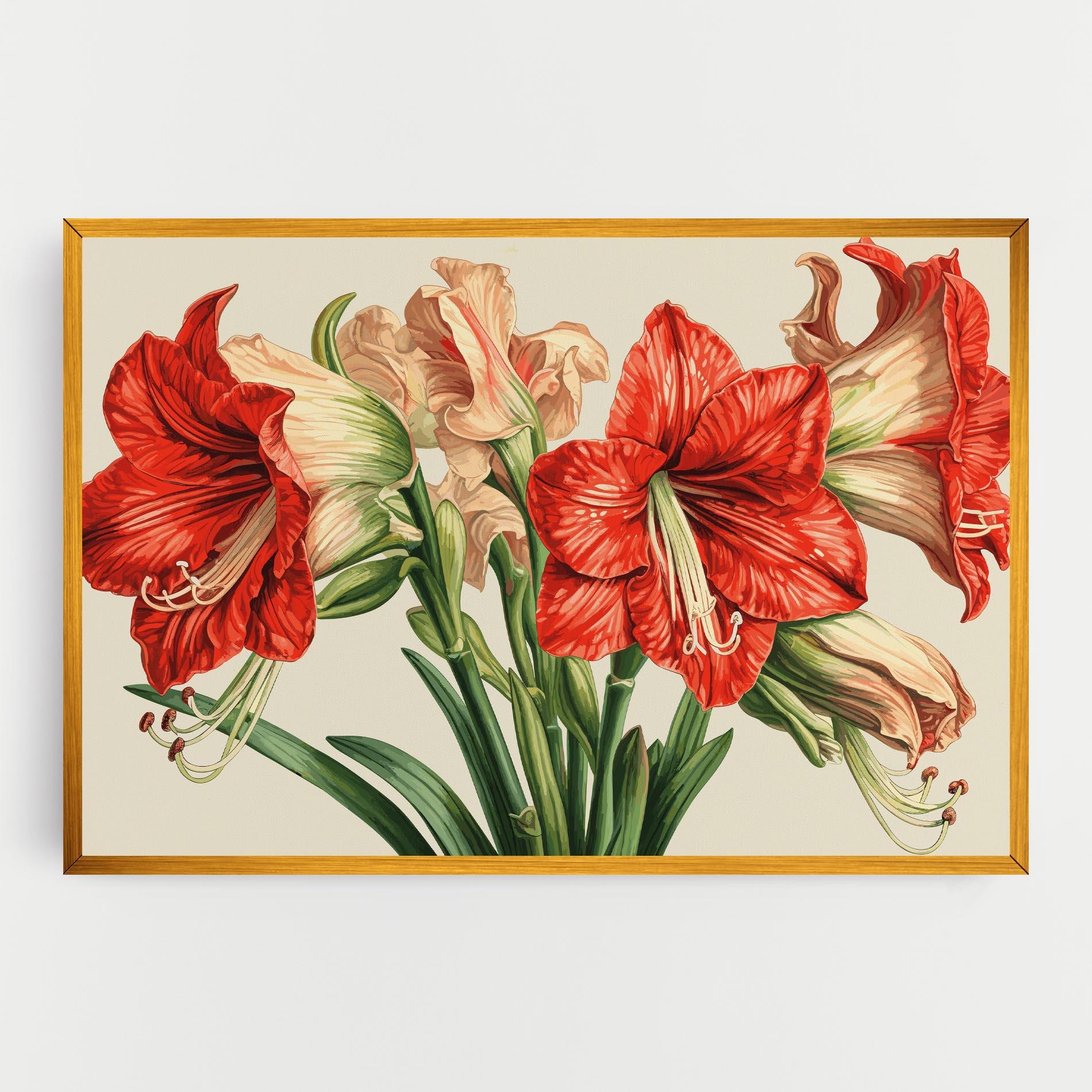 Tablou Canvas Orange Cream Lily mockup 0
