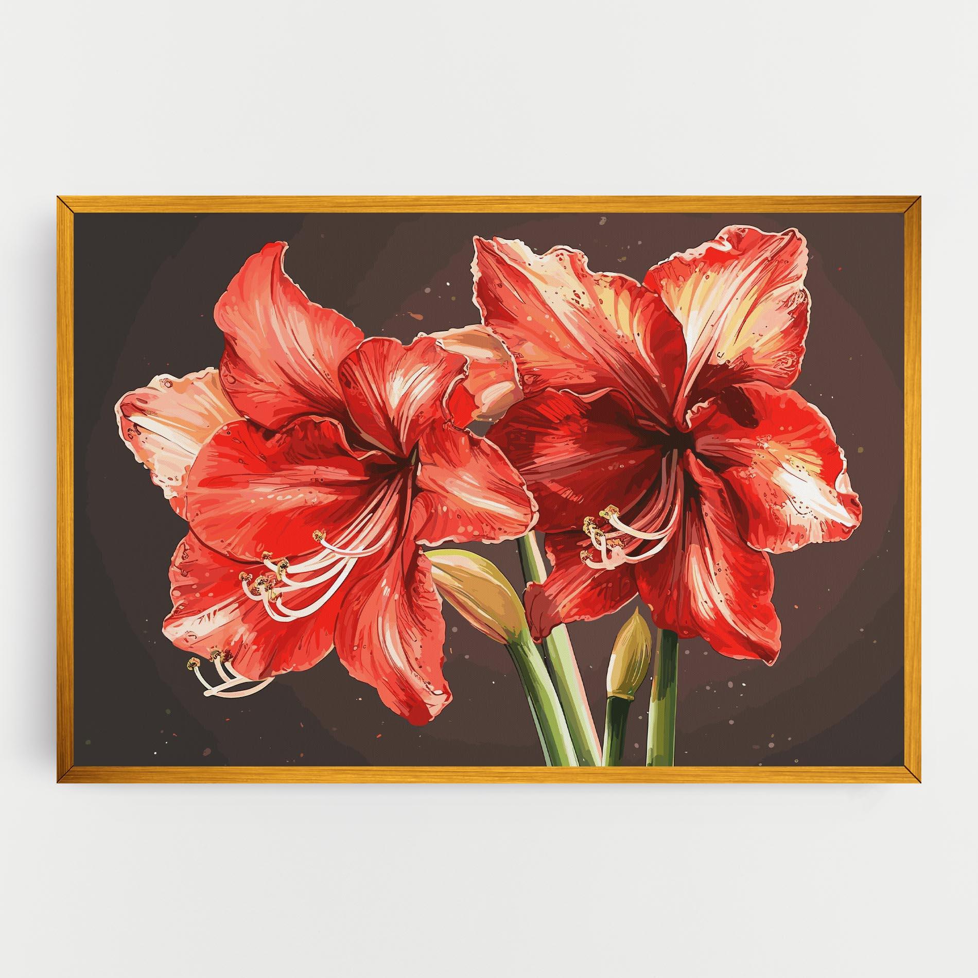 Tablou Canvas Orange Pretty Lily mockup 0