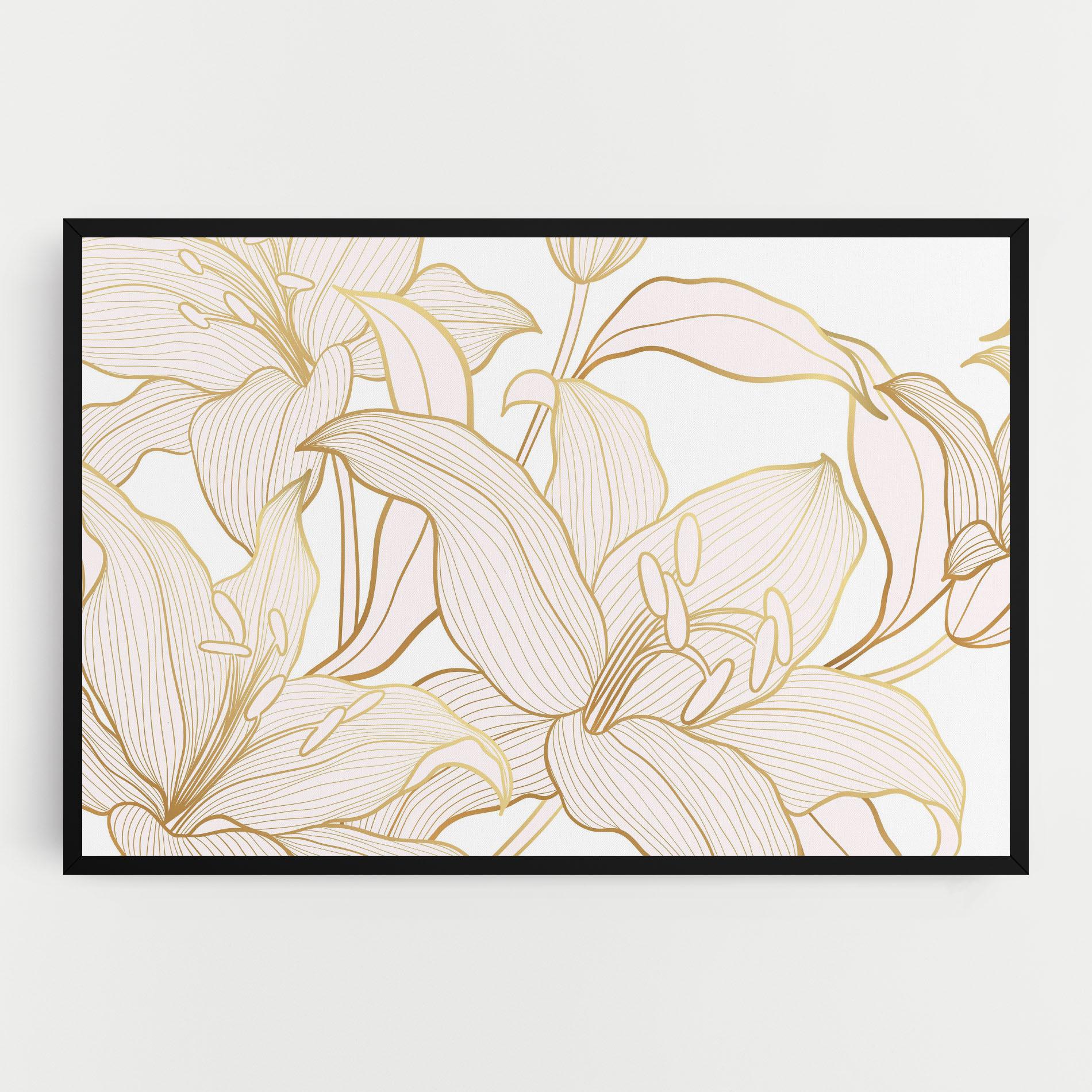Tablou Canvas Gold Lily mockup 0