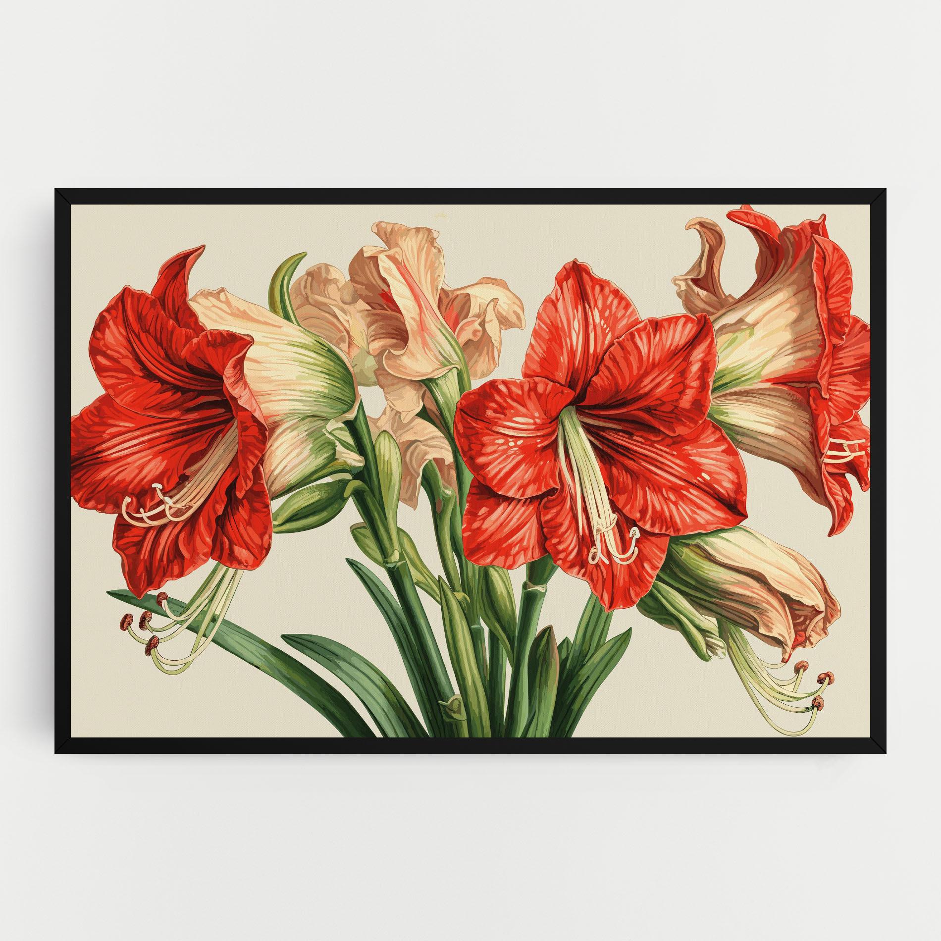 Tablou Canvas Orange Cream Lily mockup 0