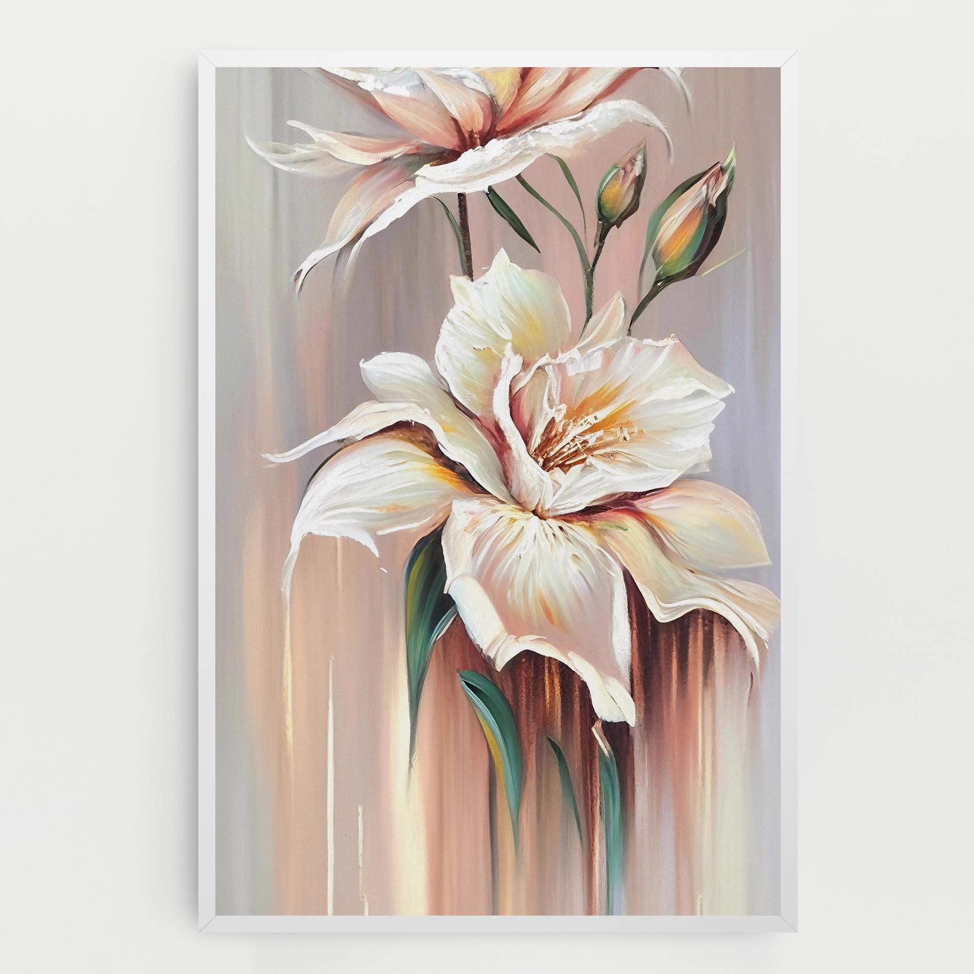 Tablou Canvas Abstract Lily Painting mockup 0