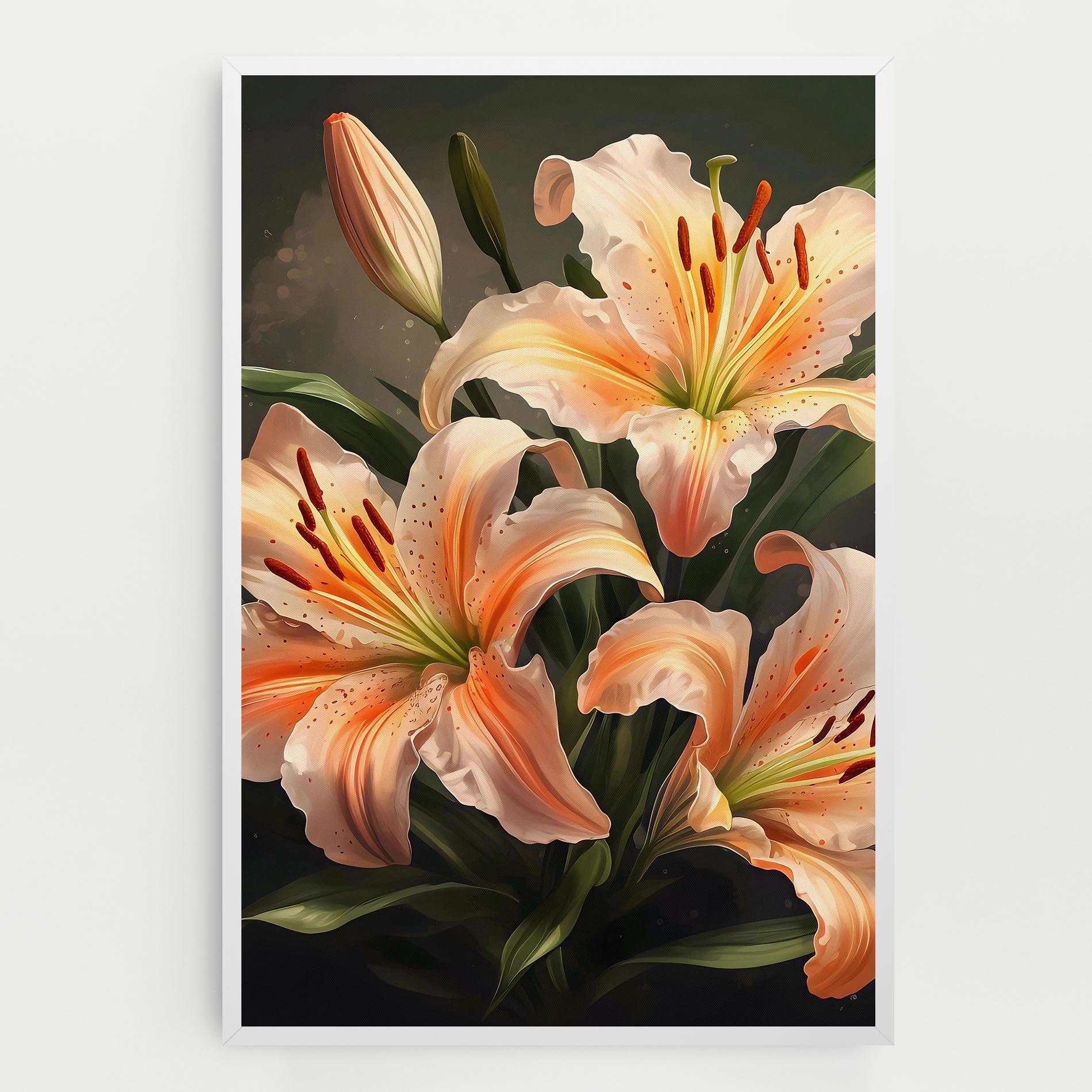 Tablou Canvas Light Orange Lily mockup 0
