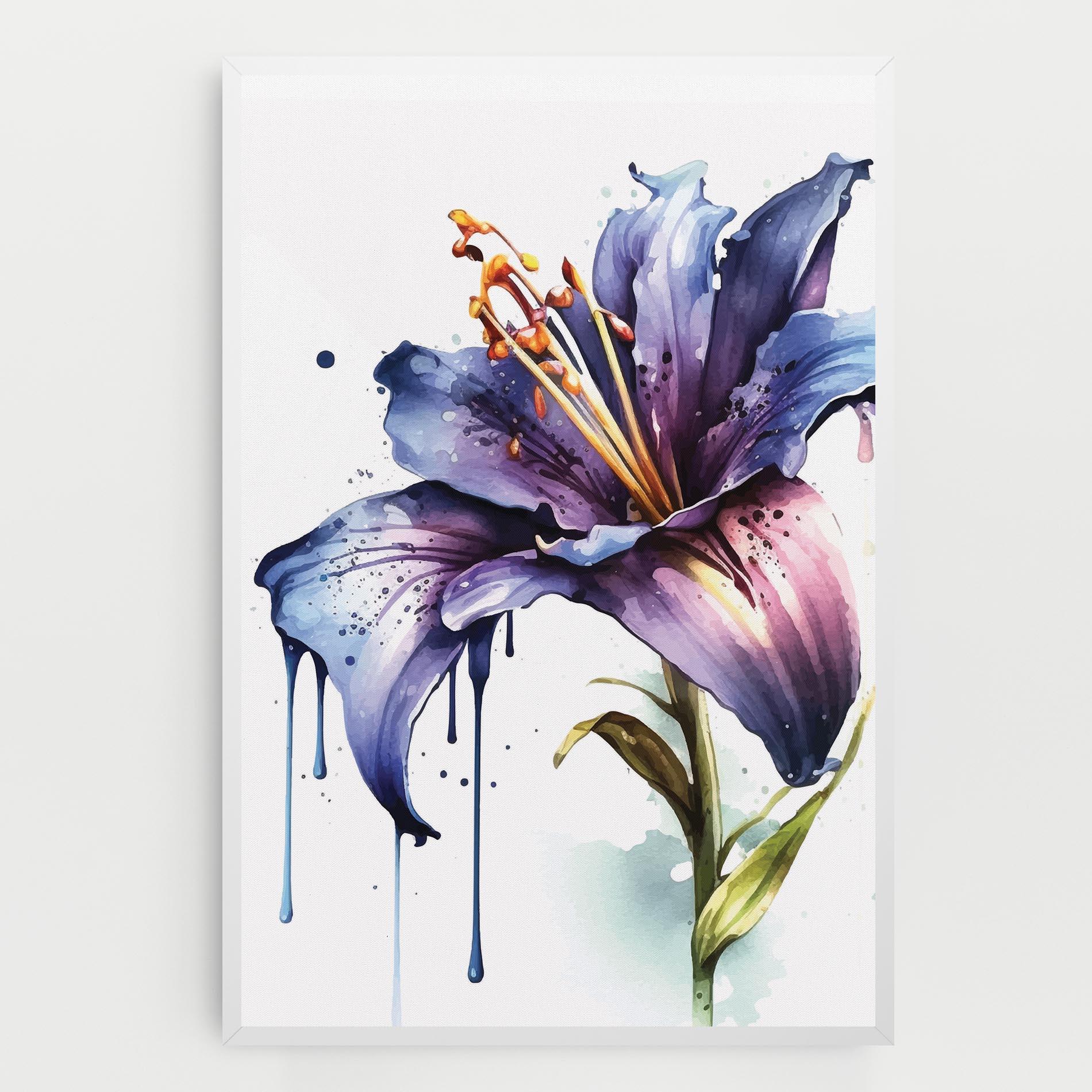 Tablou Canvas Purple Orange Lily mockup 0
