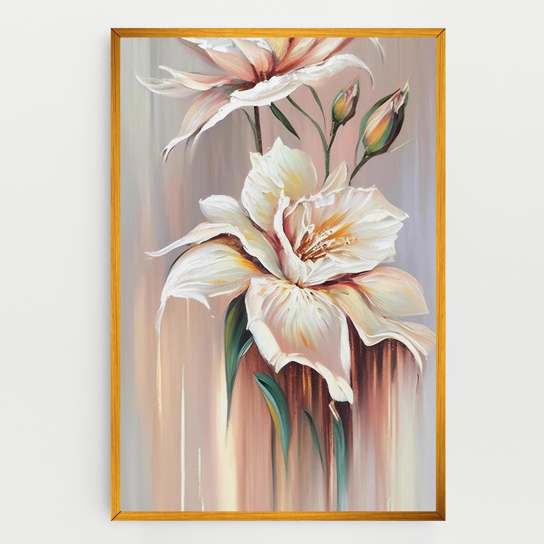 Tablou Canvas Abstract Lily Painting mockup 0