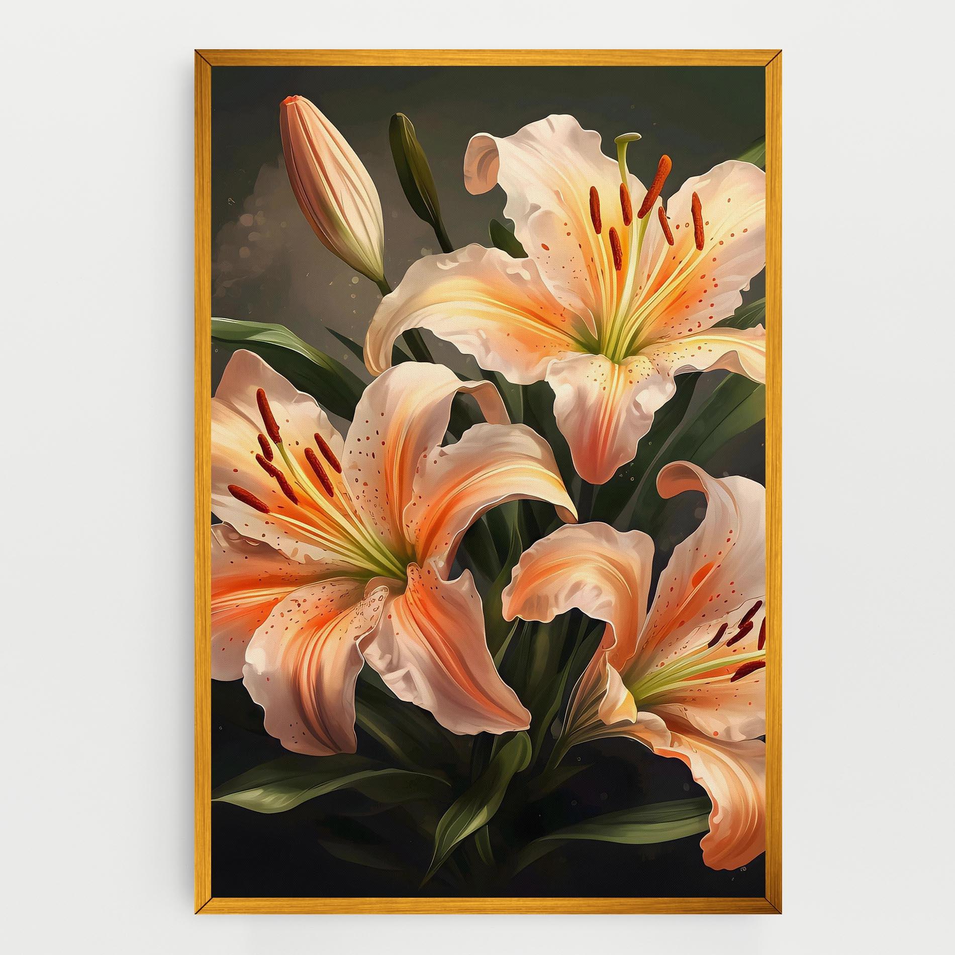 Tablou Canvas Light Orange Lily mockup 0