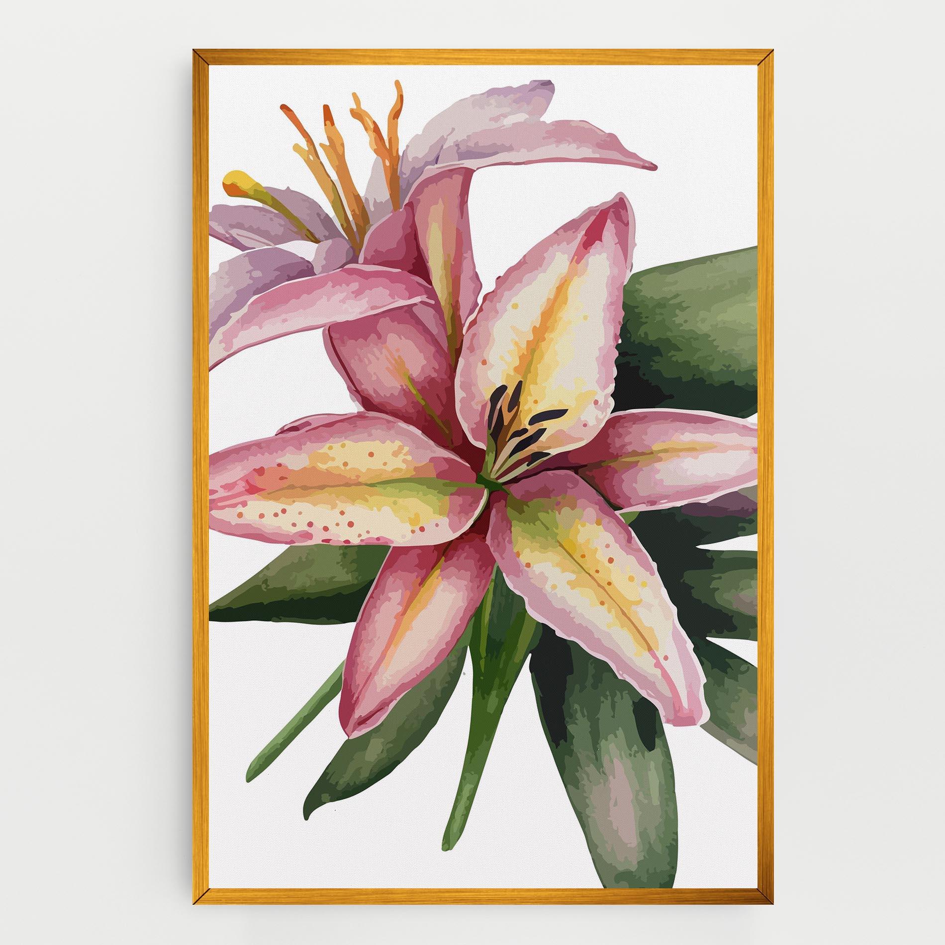 Tablou Canvas Lily Pretty Pink mockup 0