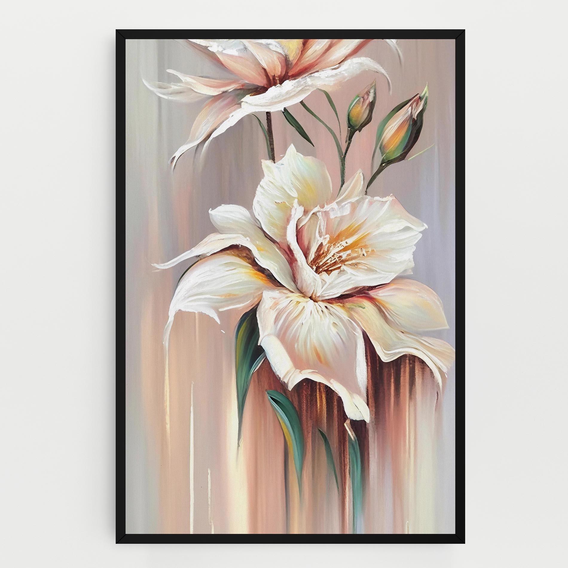 Tablou Canvas Abstract Lily Painting mockup 0