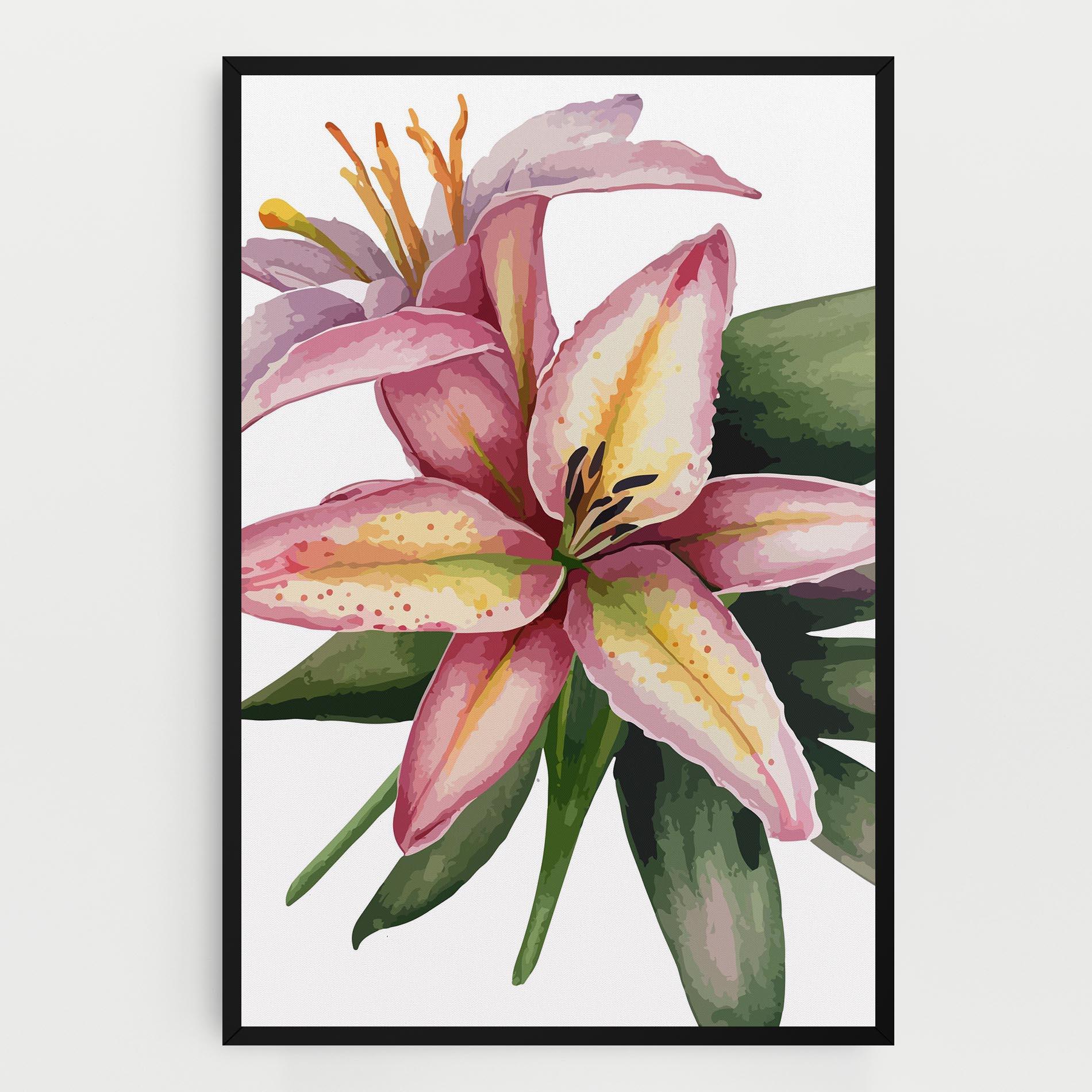 Tablou Canvas Lily Pretty Pink mockup 0