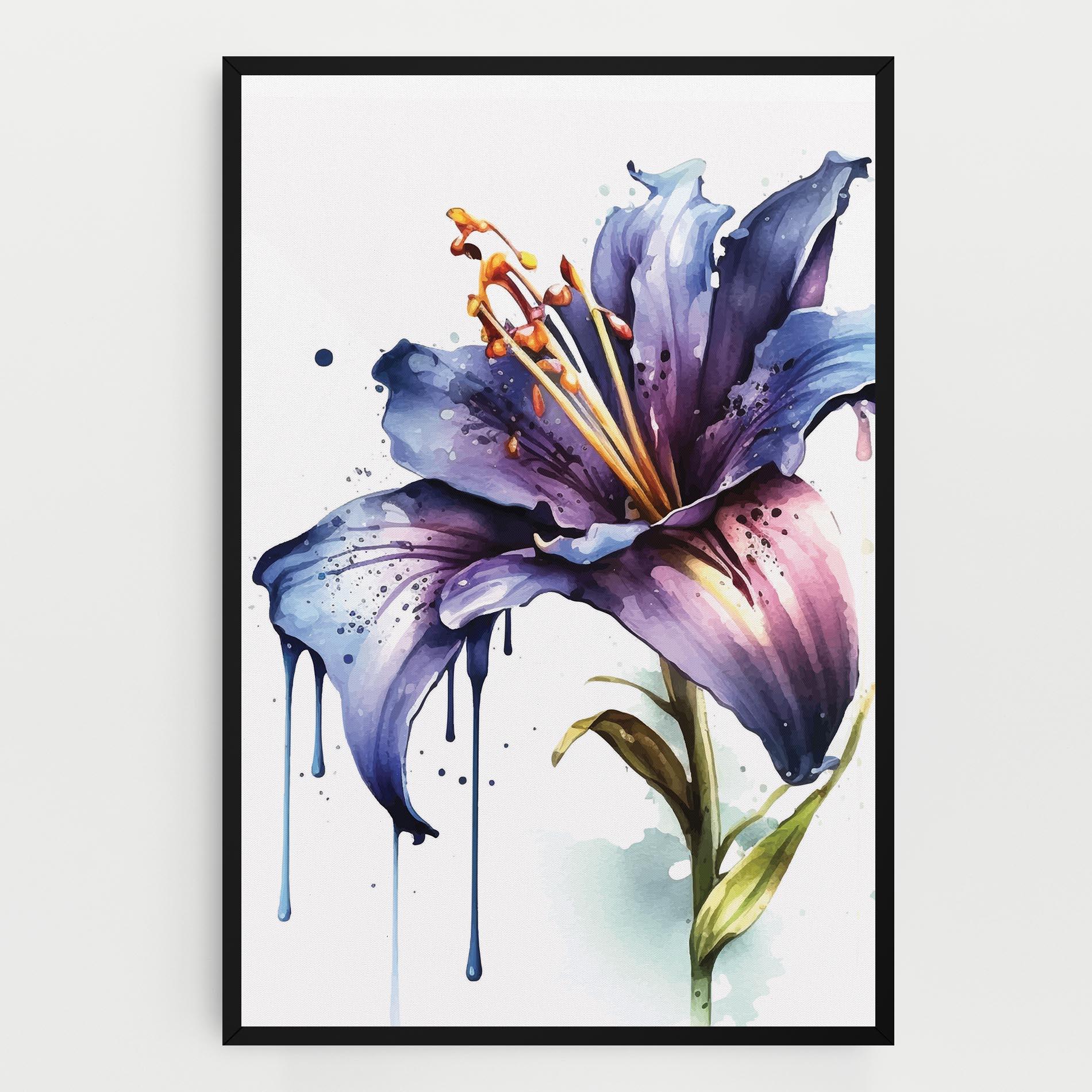 Tablou Canvas Purple Orange Lily mockup 0