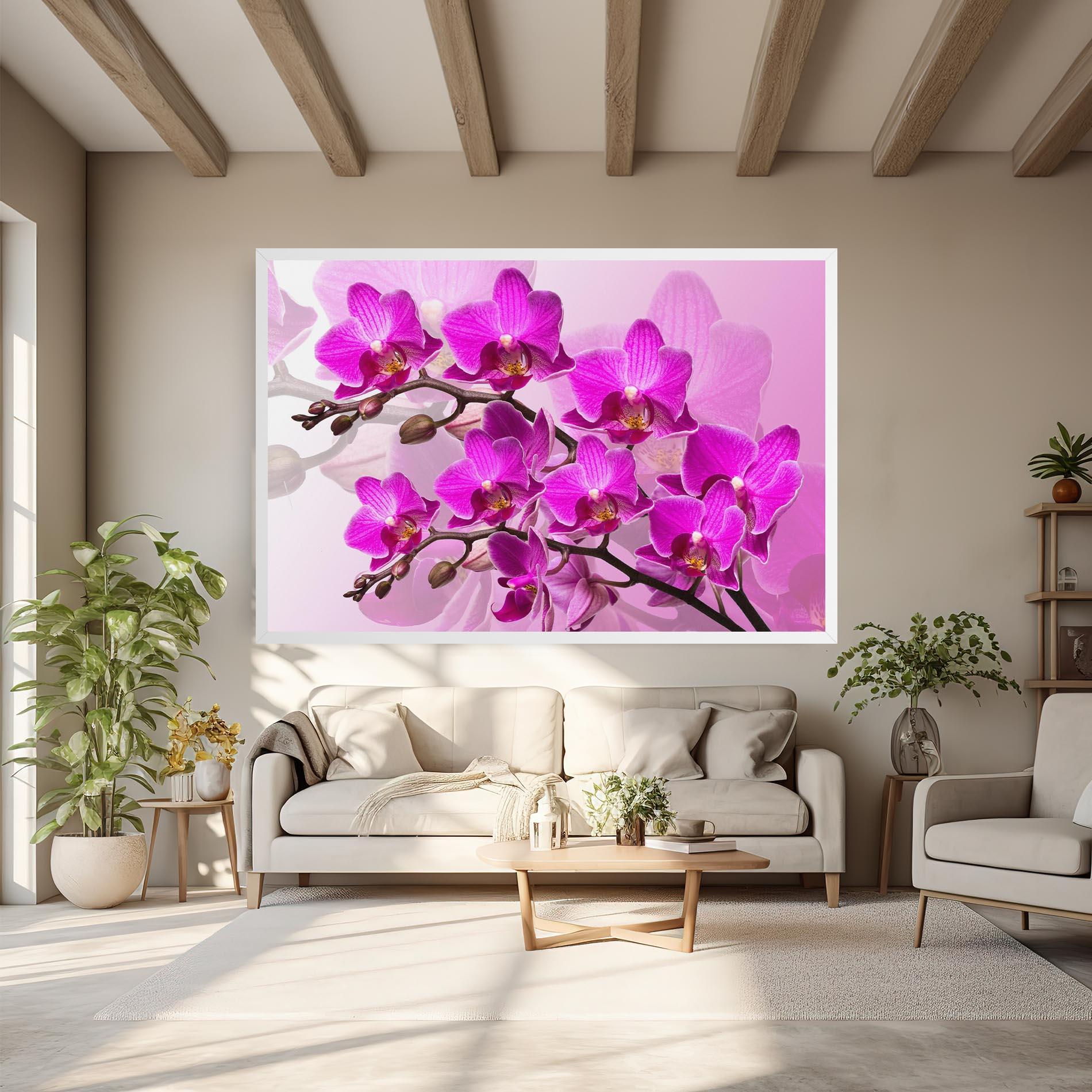 Tablou Canvas Flori Roz mockup 6