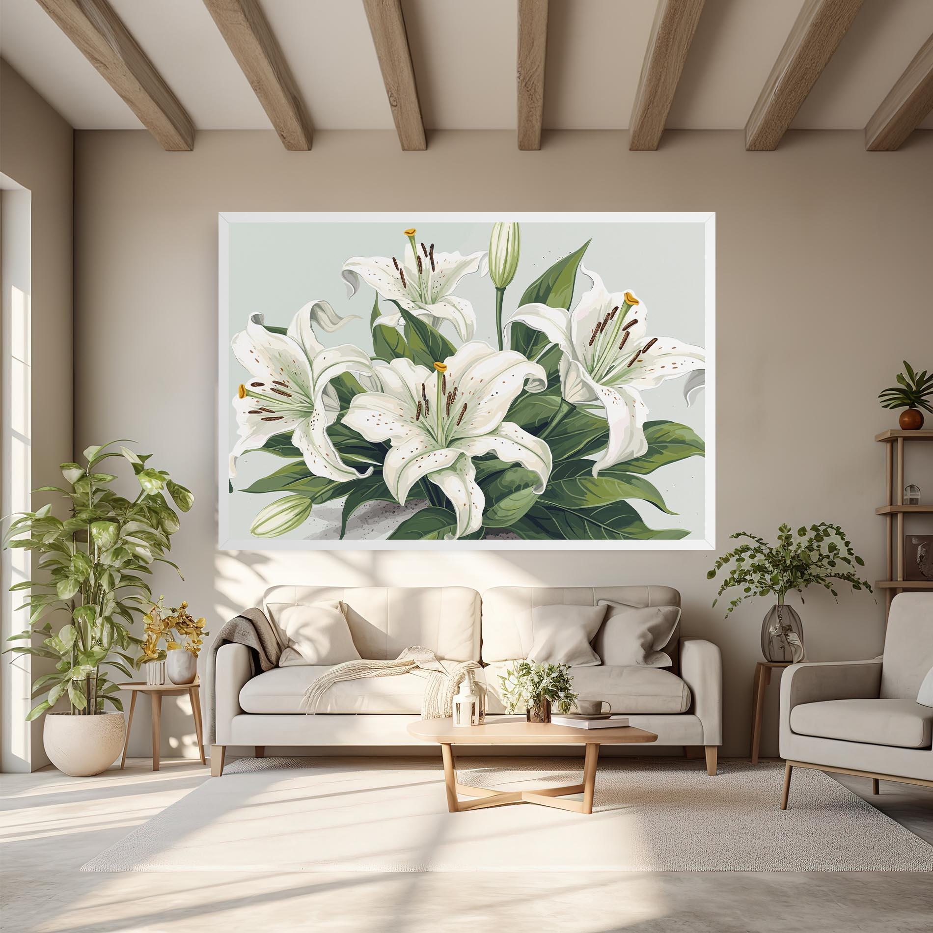 Tablou Canvas Light Lily Art mockup 6