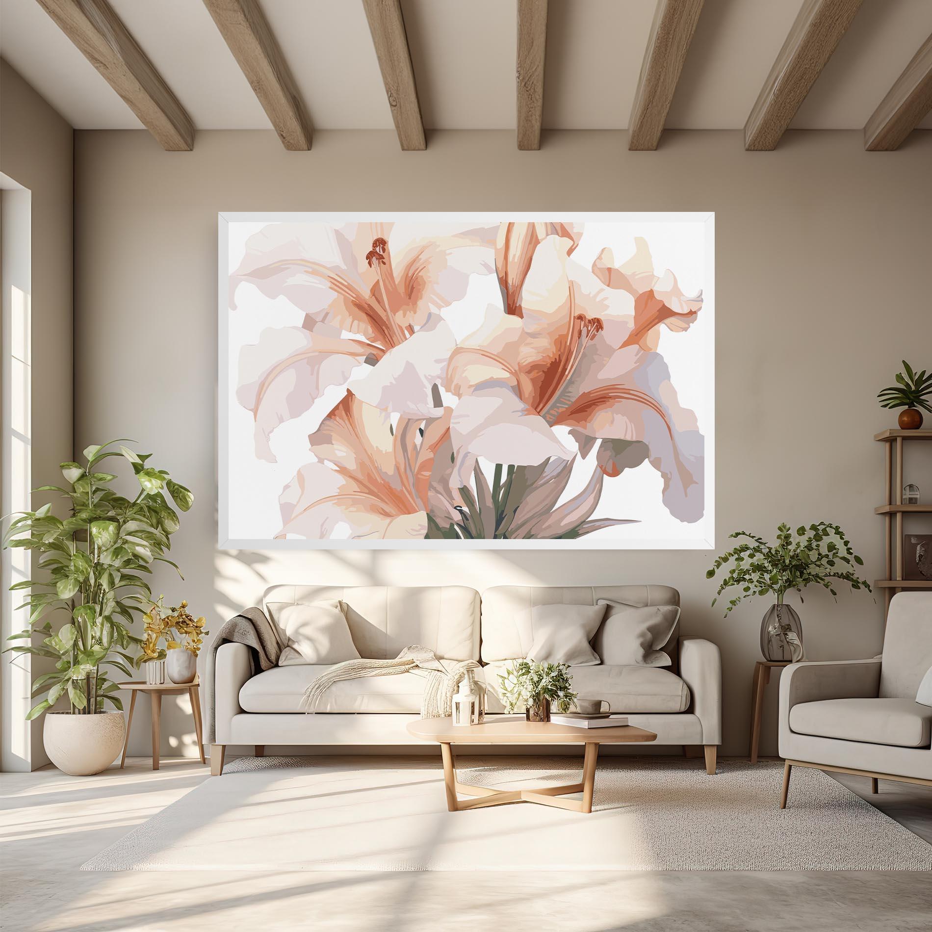 Tablou Canvas Light Pink Lily mockup 6