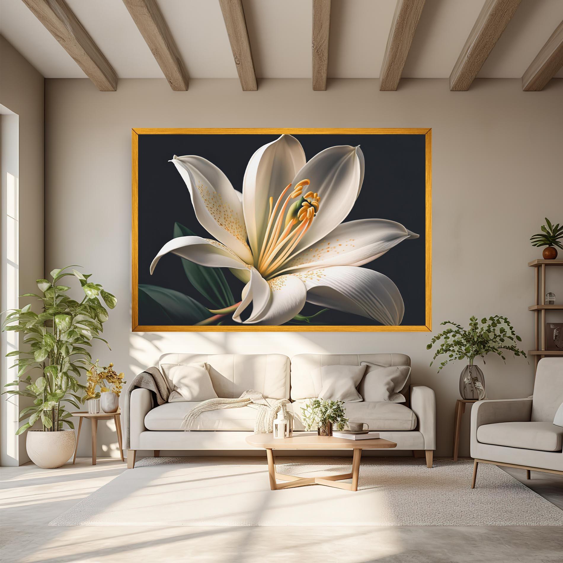 Tablou Canvas Big Lily View mockup 6