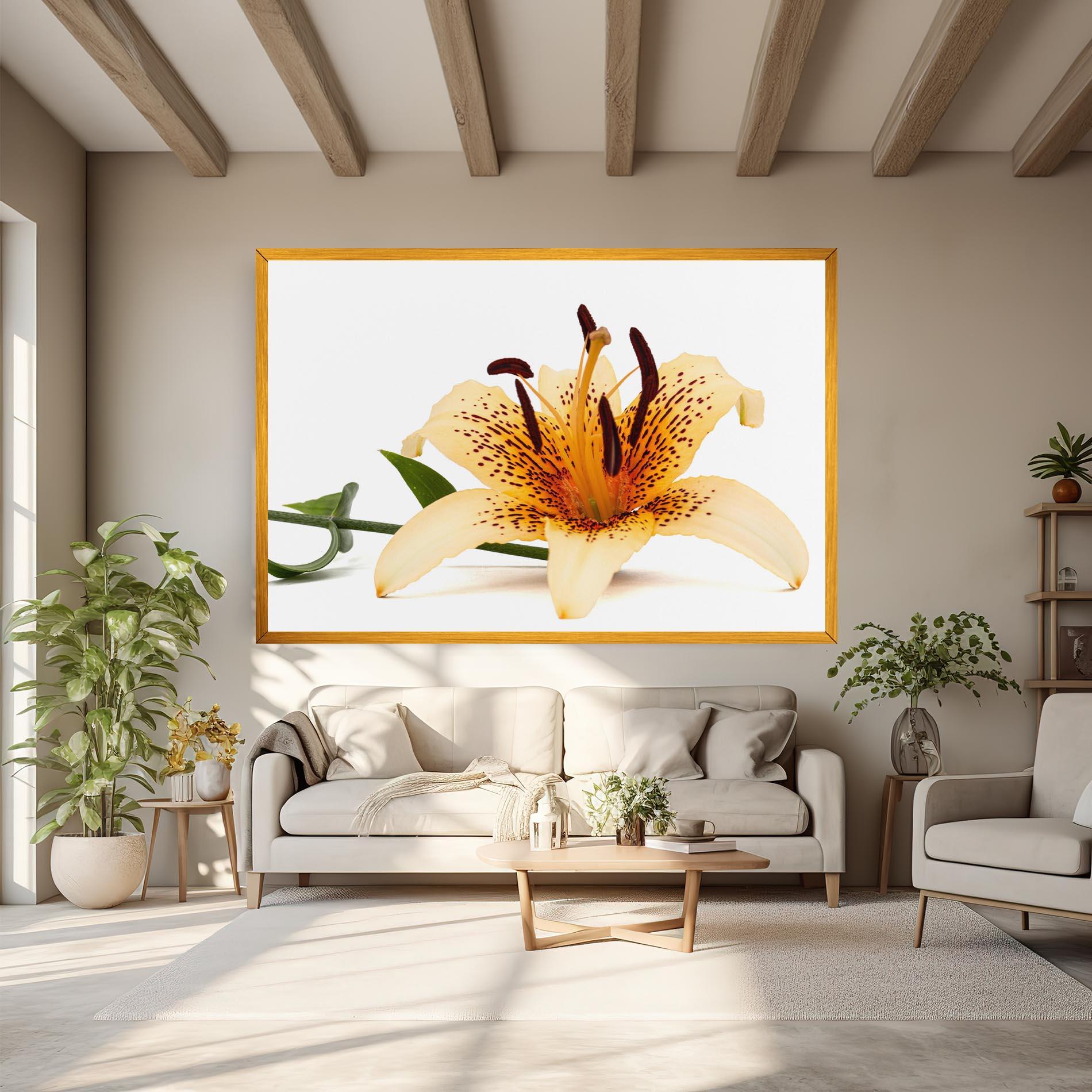 Tablou Canvas Big Yellow Lily mockup 6