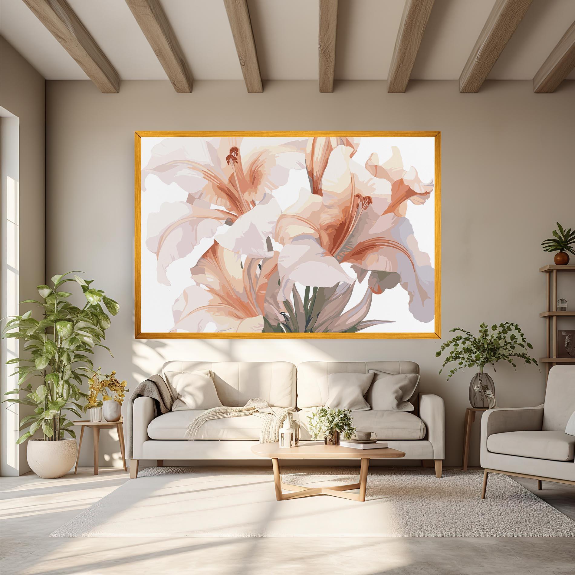 Tablou Canvas Light Pink Lily mockup 6