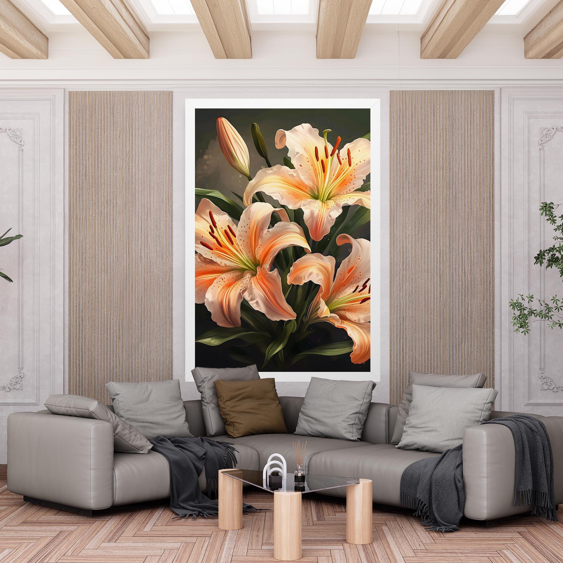 Tablou Canvas Light Orange Lily mockup 6