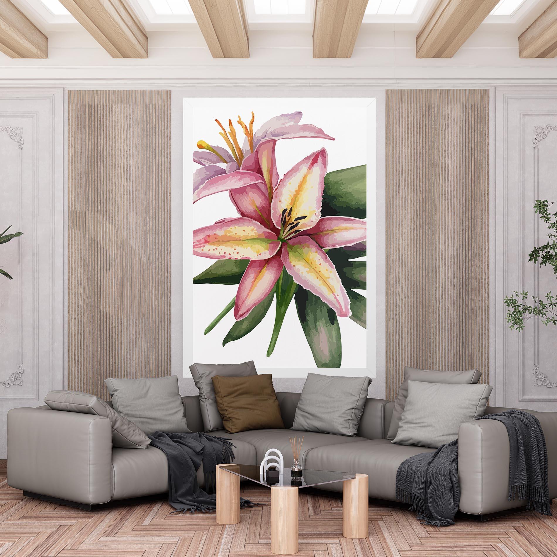 Tablou Canvas Lily Pretty Pink mockup 6