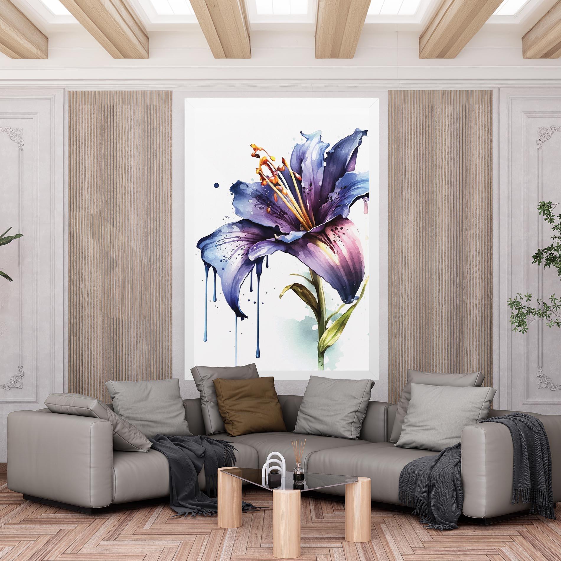 Tablou Canvas Purple Orange Lily mockup 6