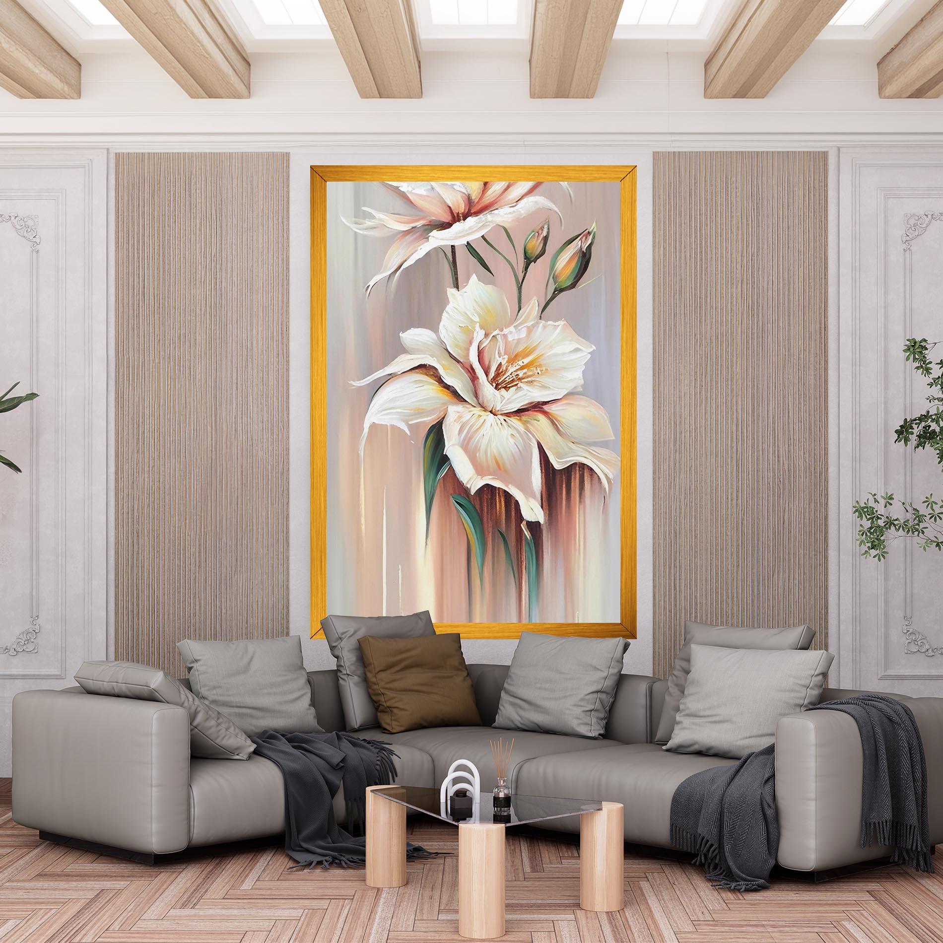 Tablou Canvas Abstract Lily Painting mockup 6