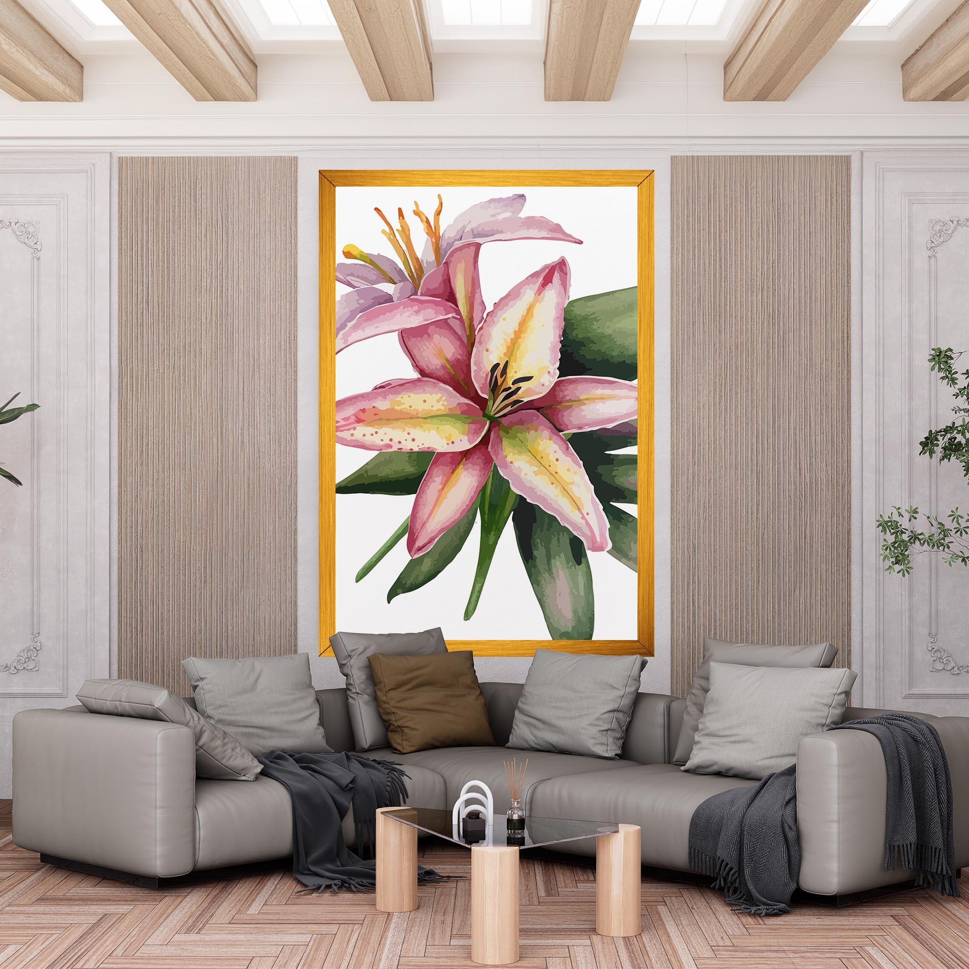 Tablou Canvas Lily Pretty Pink mockup 6
