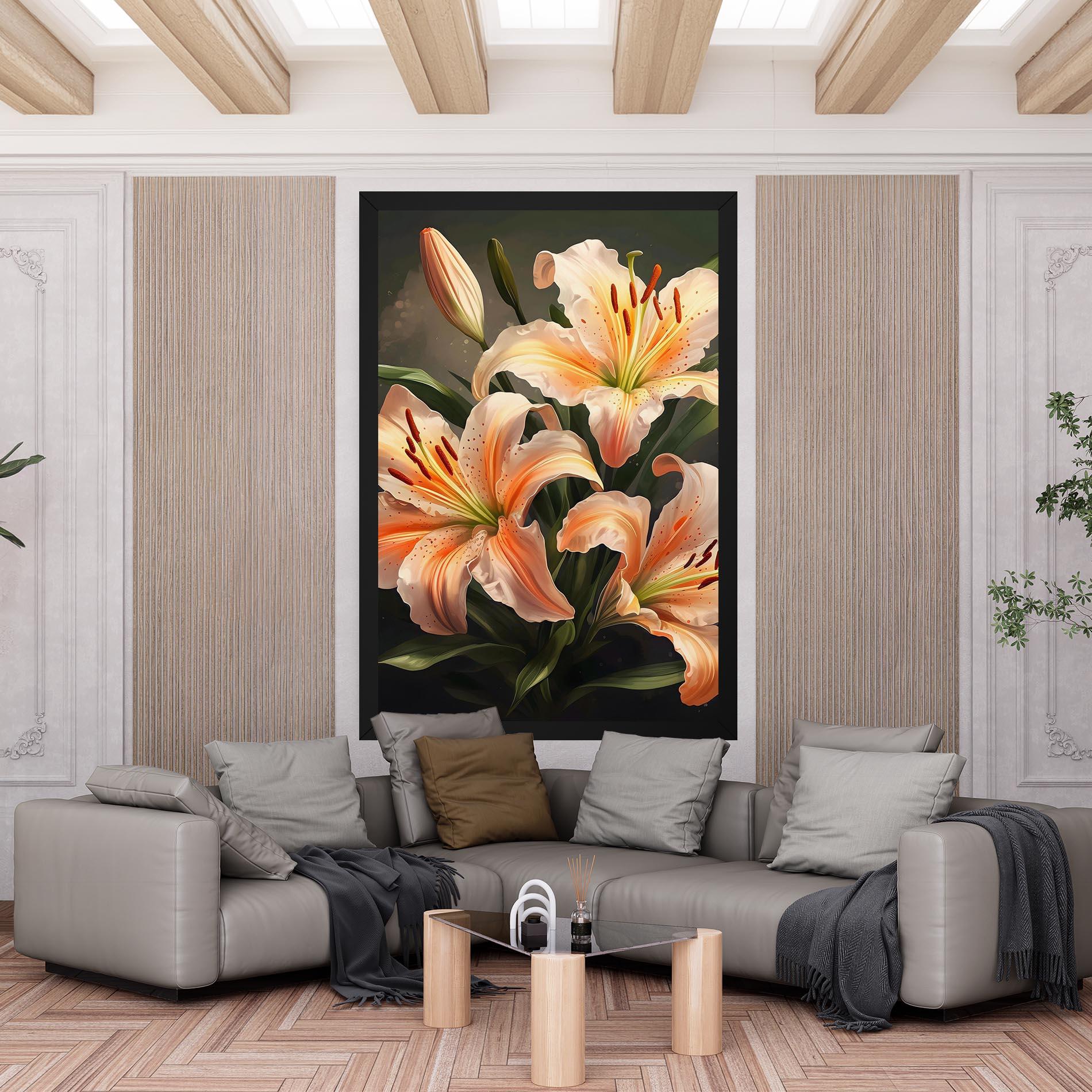 Tablou Canvas Light Orange Lily mockup 6
