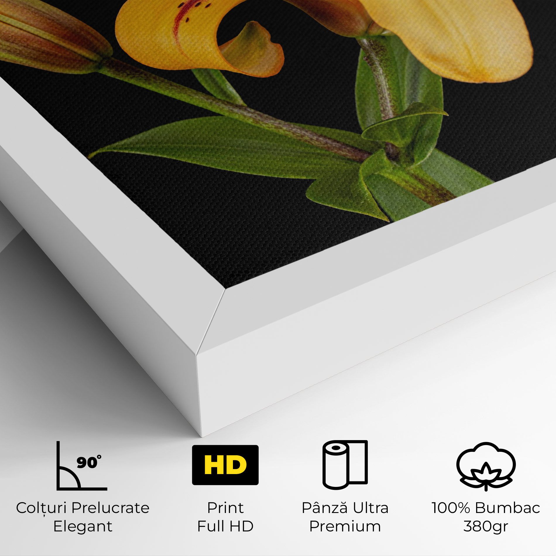 Beautiful Yellow Lily mockup 4
