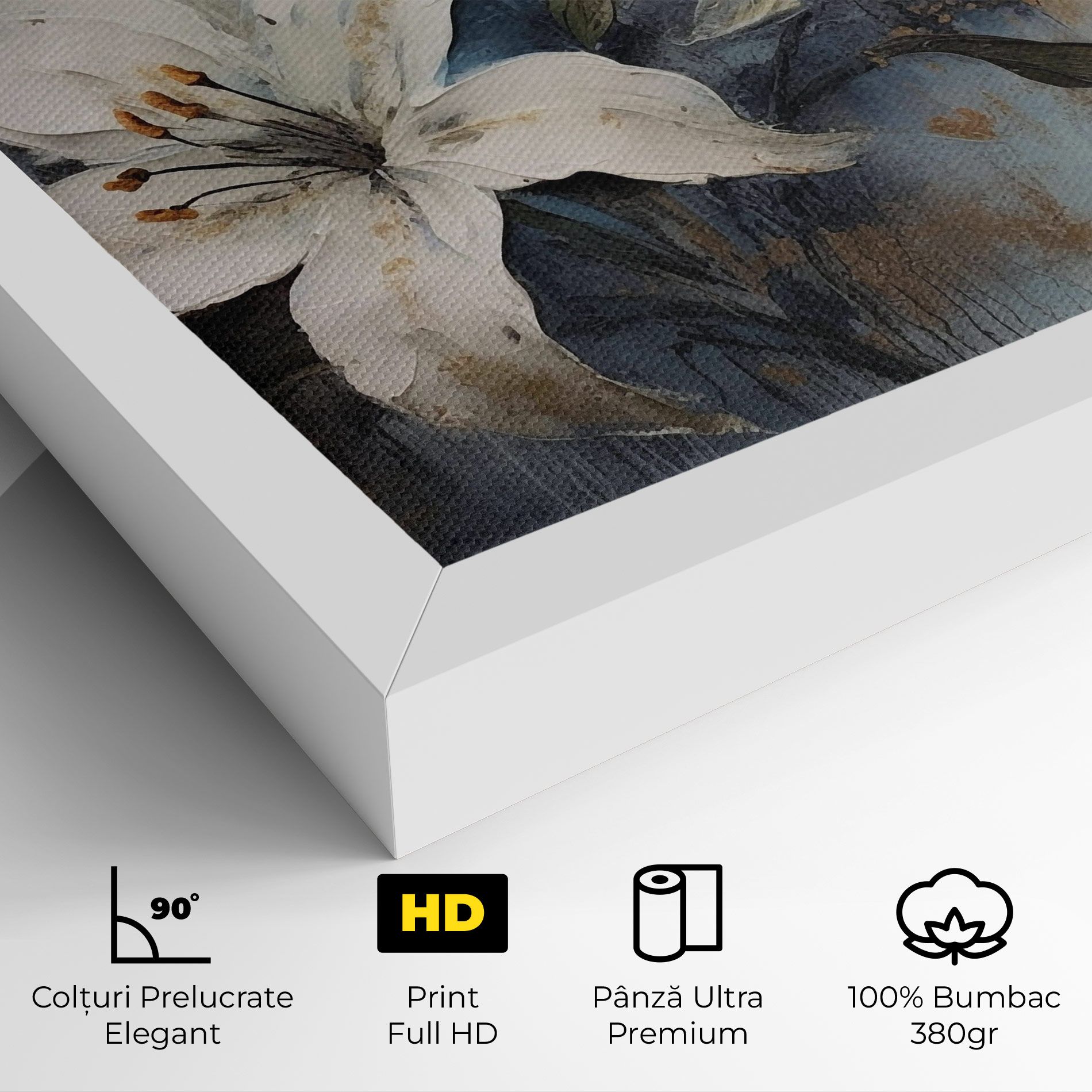 Gold Lily Painting mockup 4