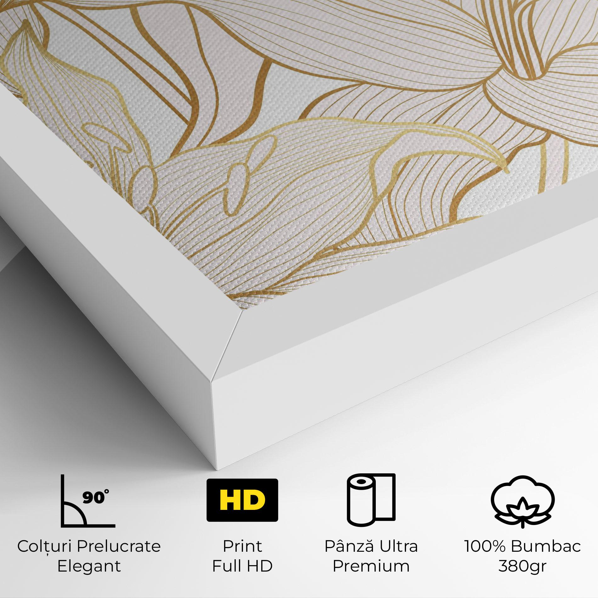 Tablou Canvas Gold Lily mockup 4