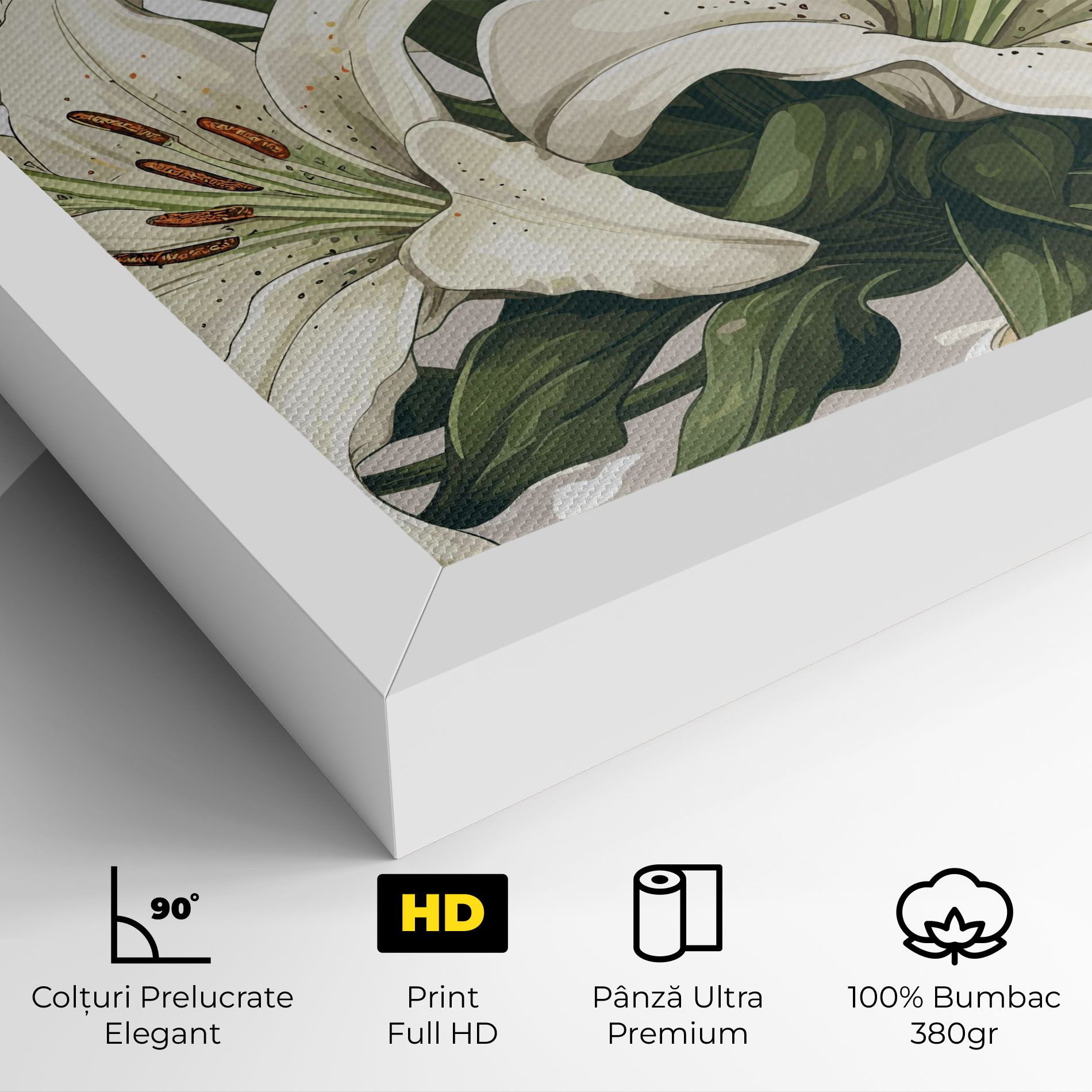 Grey White Lily mockup 4