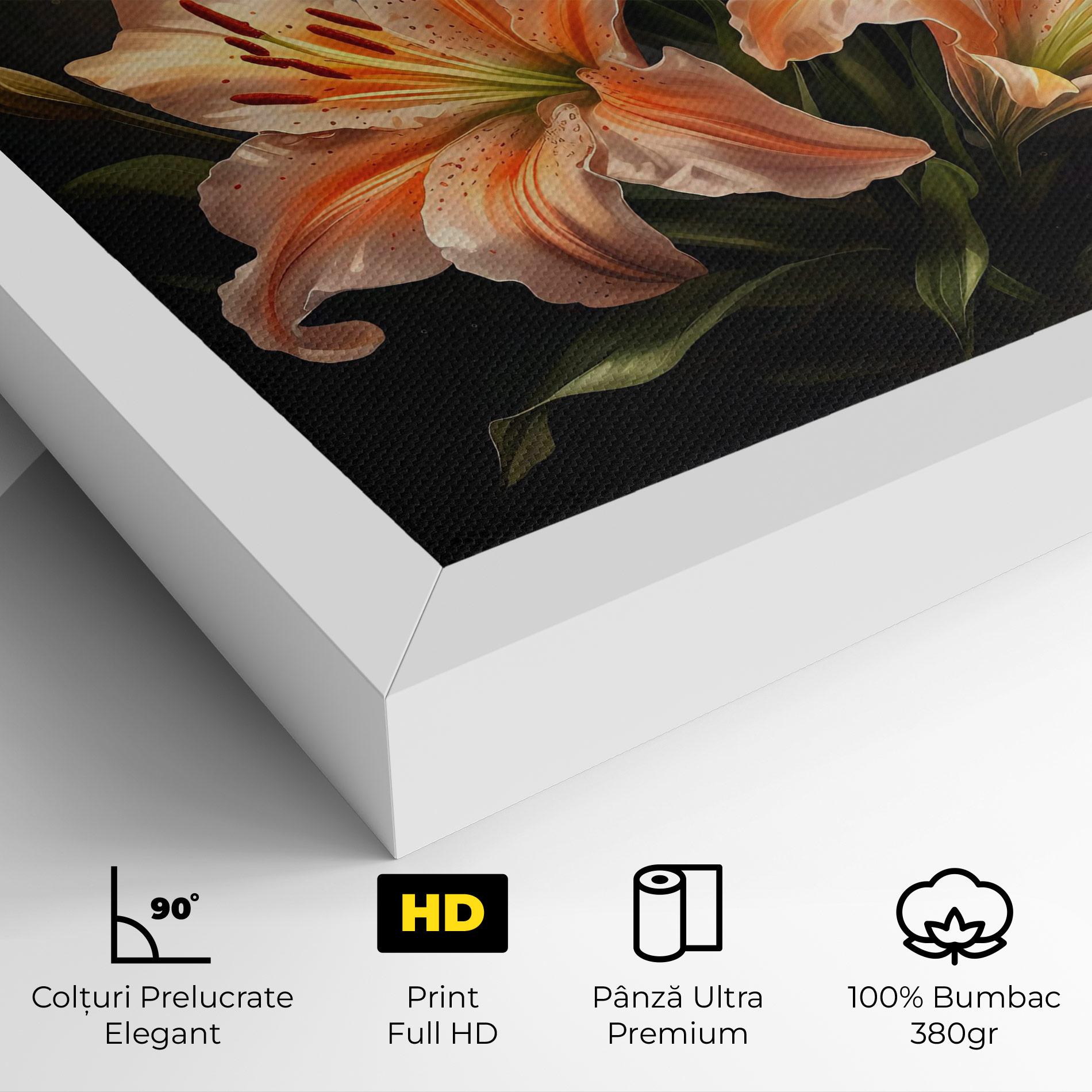 Tablou Canvas Light Orange Lily mockup 4