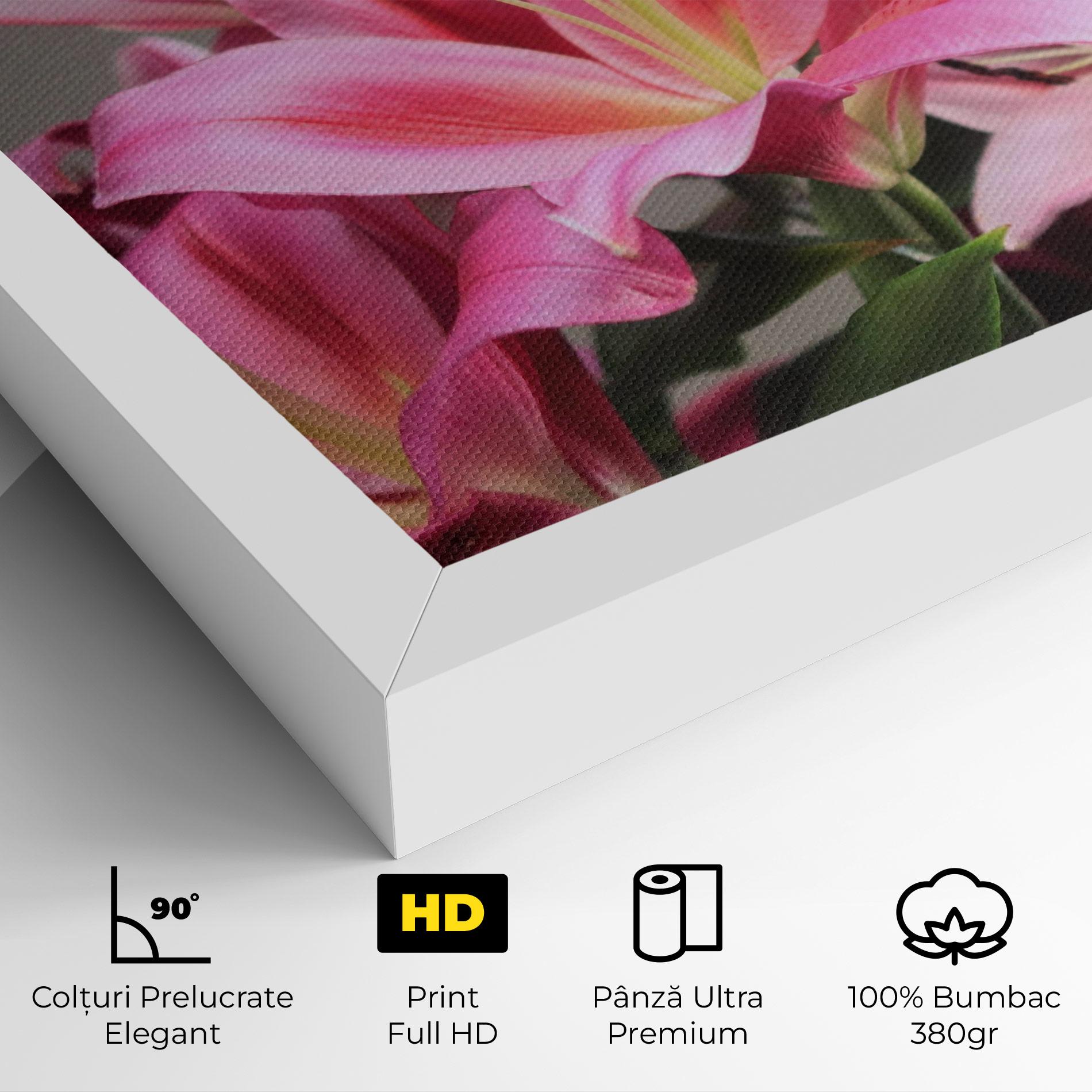Tablou Canvas Light Pink Lily View mockup 4