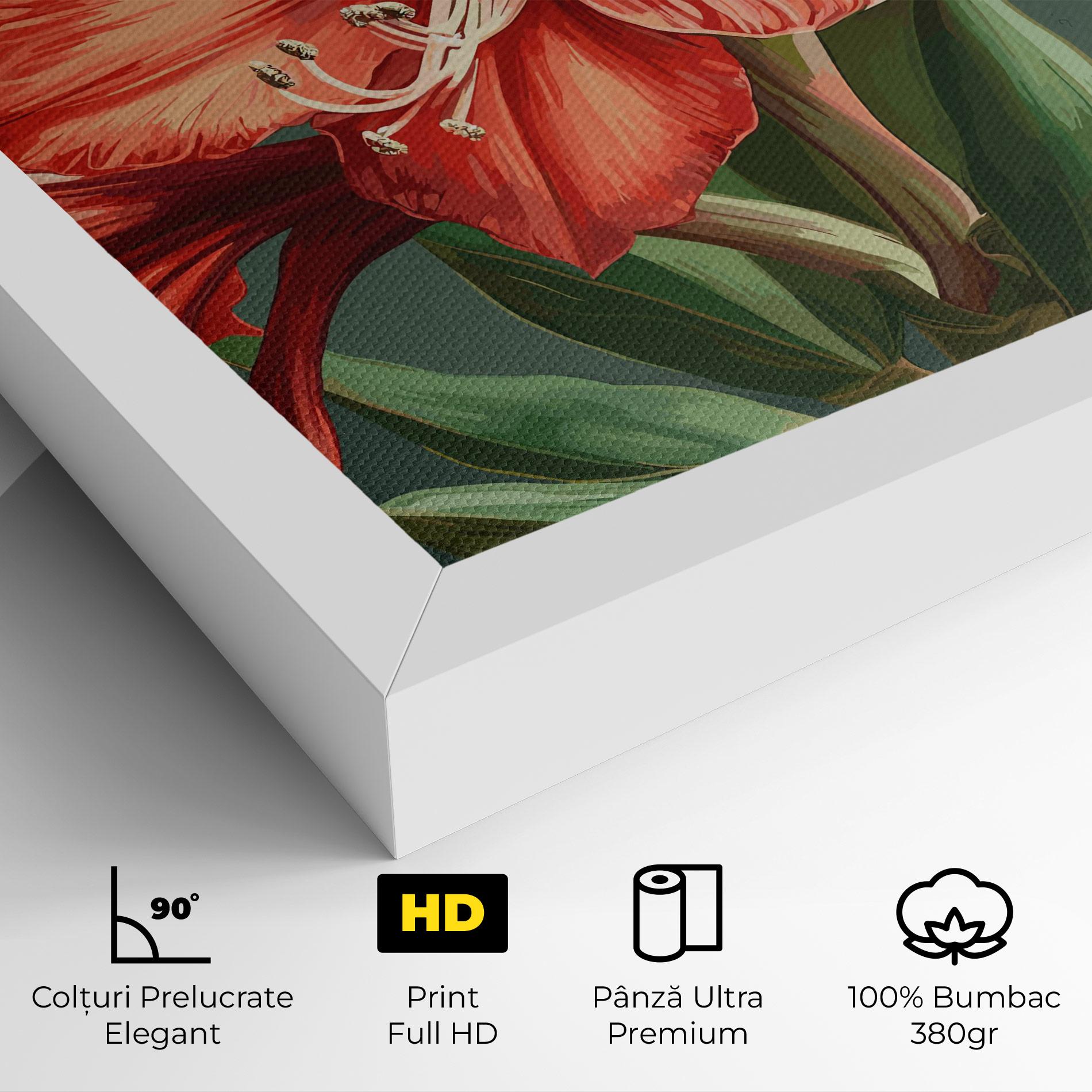 Tablou Canvas Lily Orange Art mockup 4