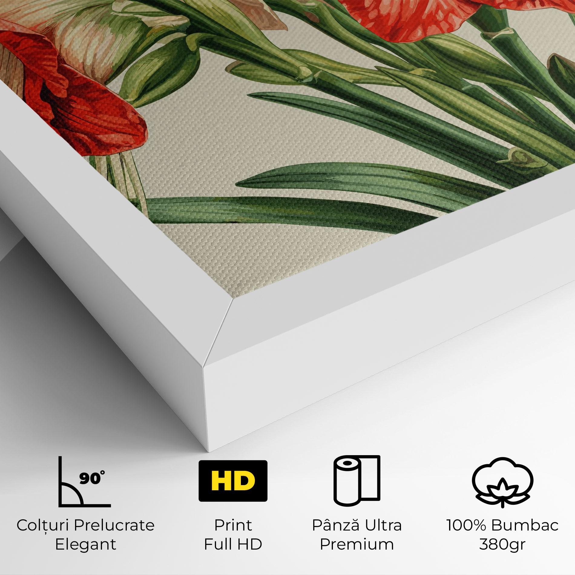 Tablou Canvas Orange Cream Lily mockup 4