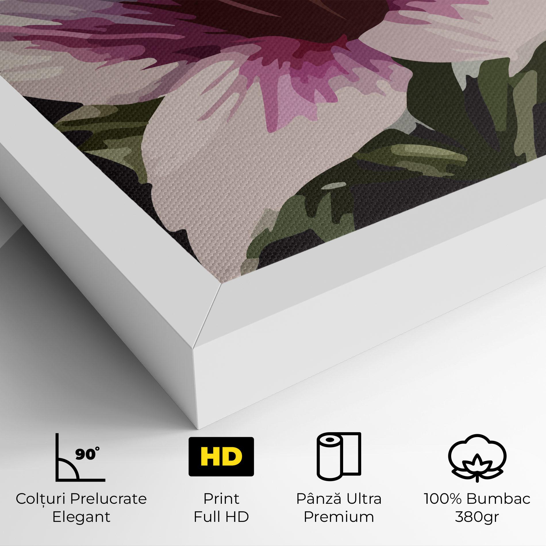 Tablou Canvas Pink Pretty Lily mockup 4