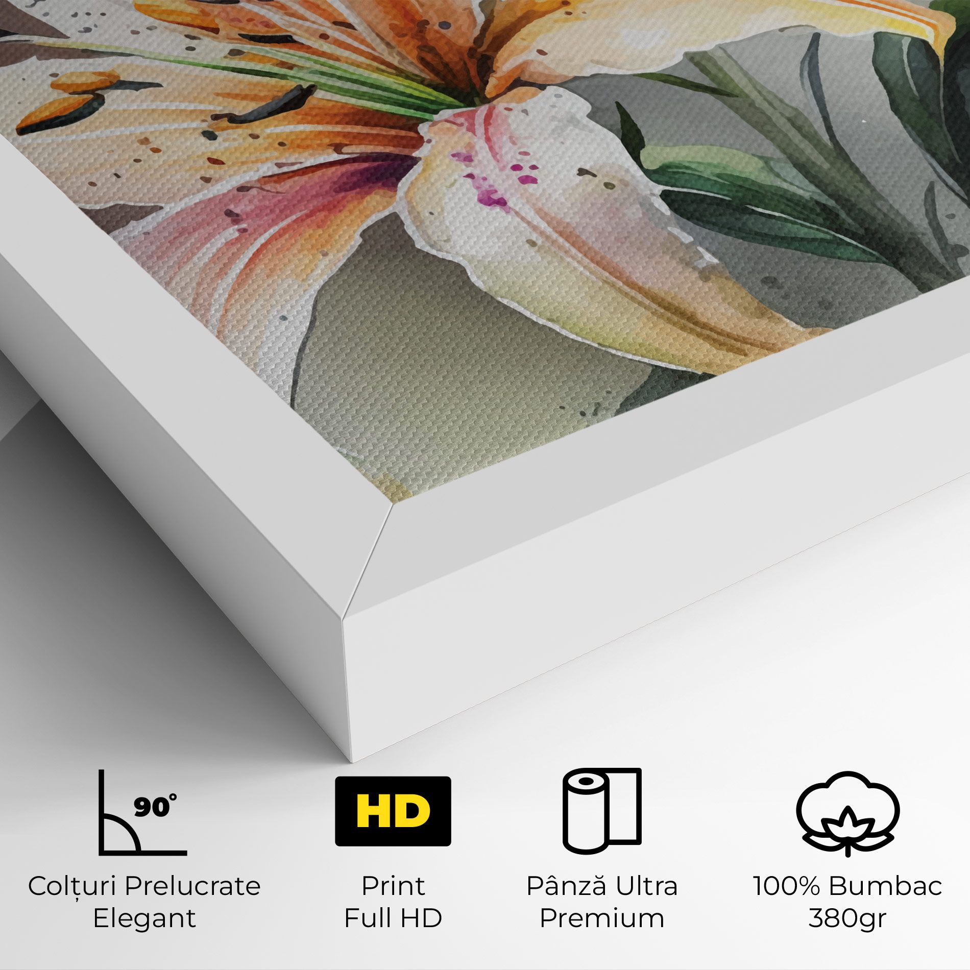 White Orange Lily mockup 4