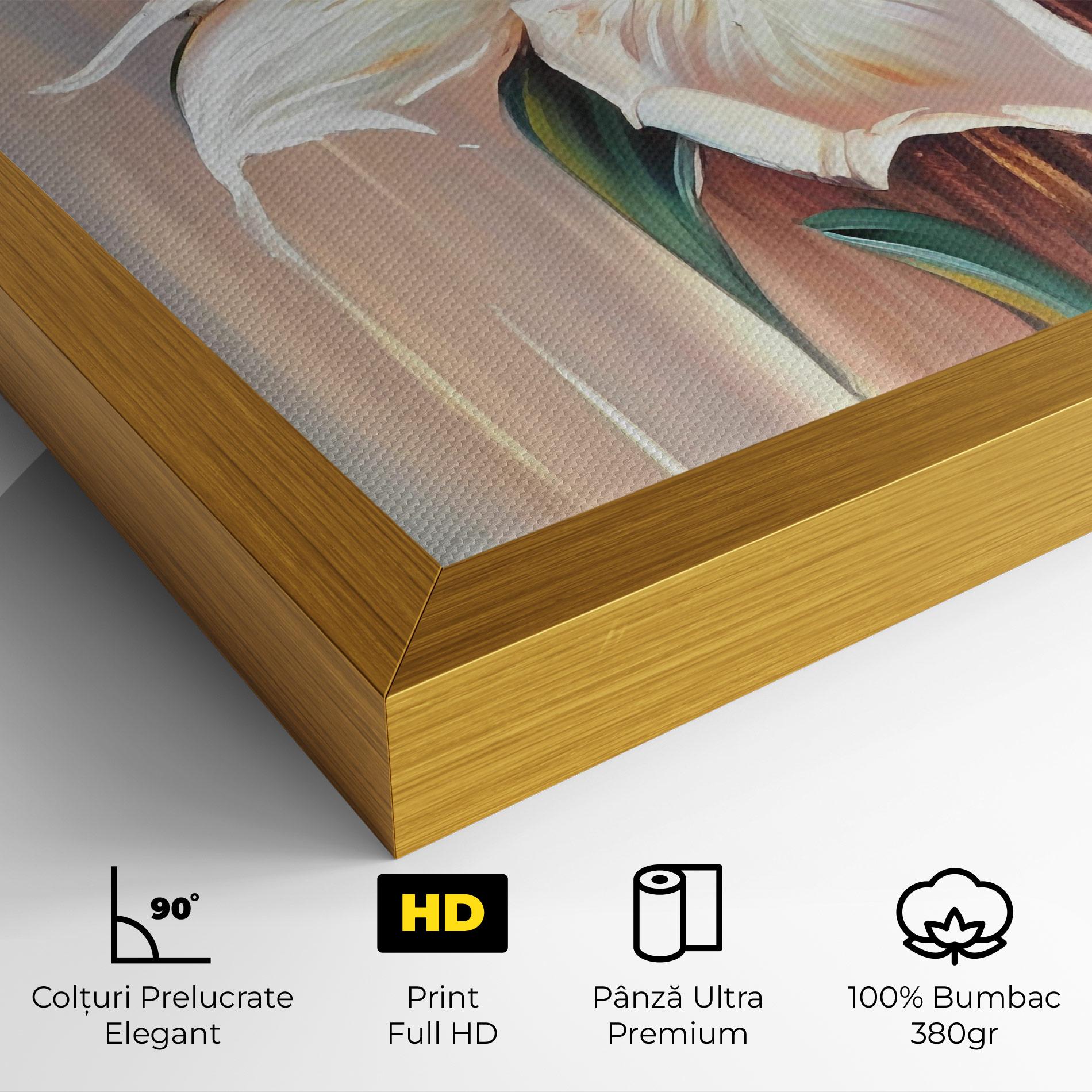 Tablou Canvas Abstract Lily Painting mockup 4
