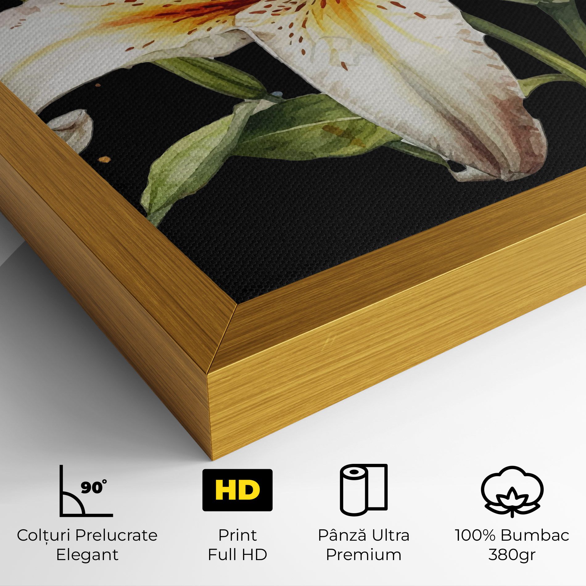 Beautiful White Lily mockup 4