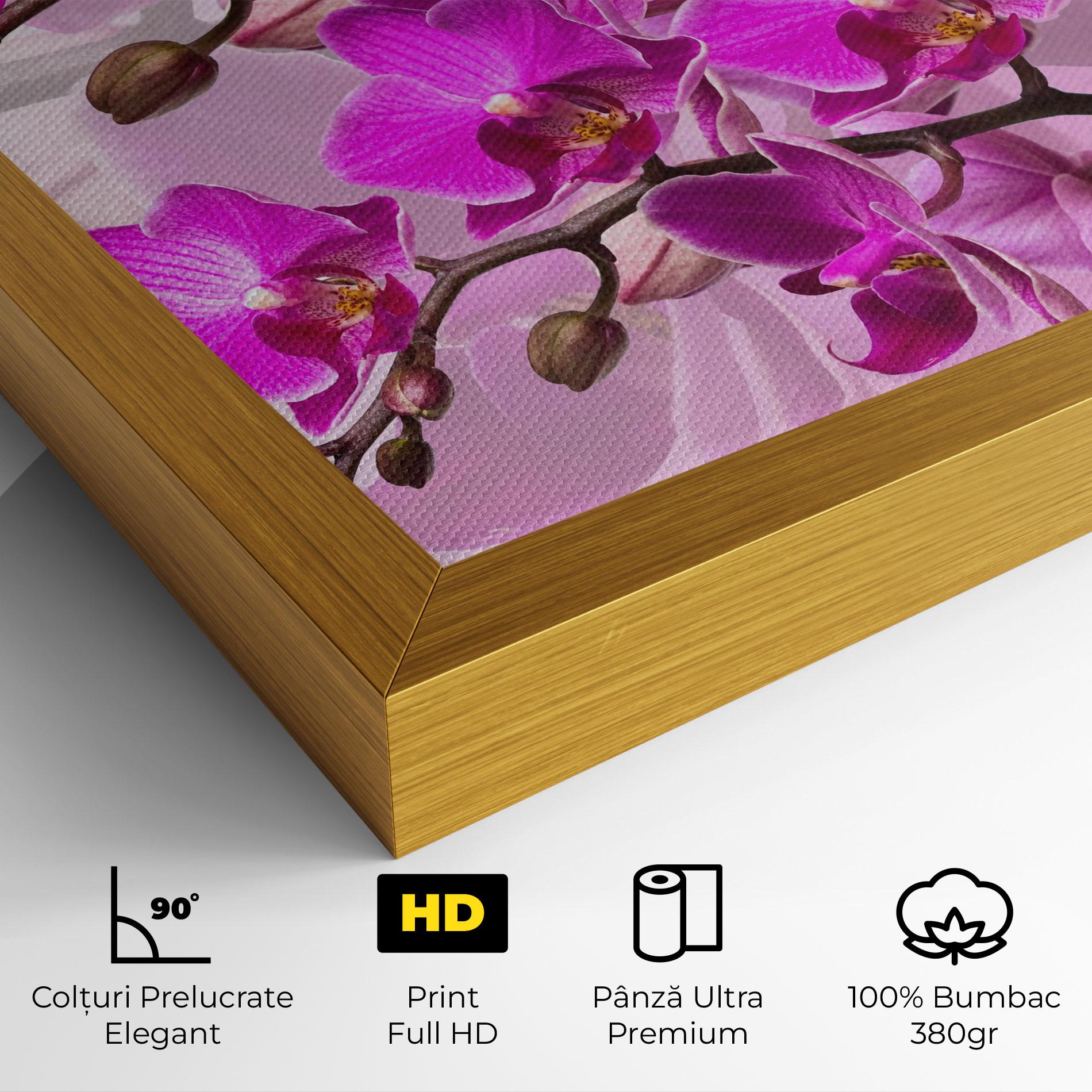 Tablou Canvas Flori Roz mockup 4