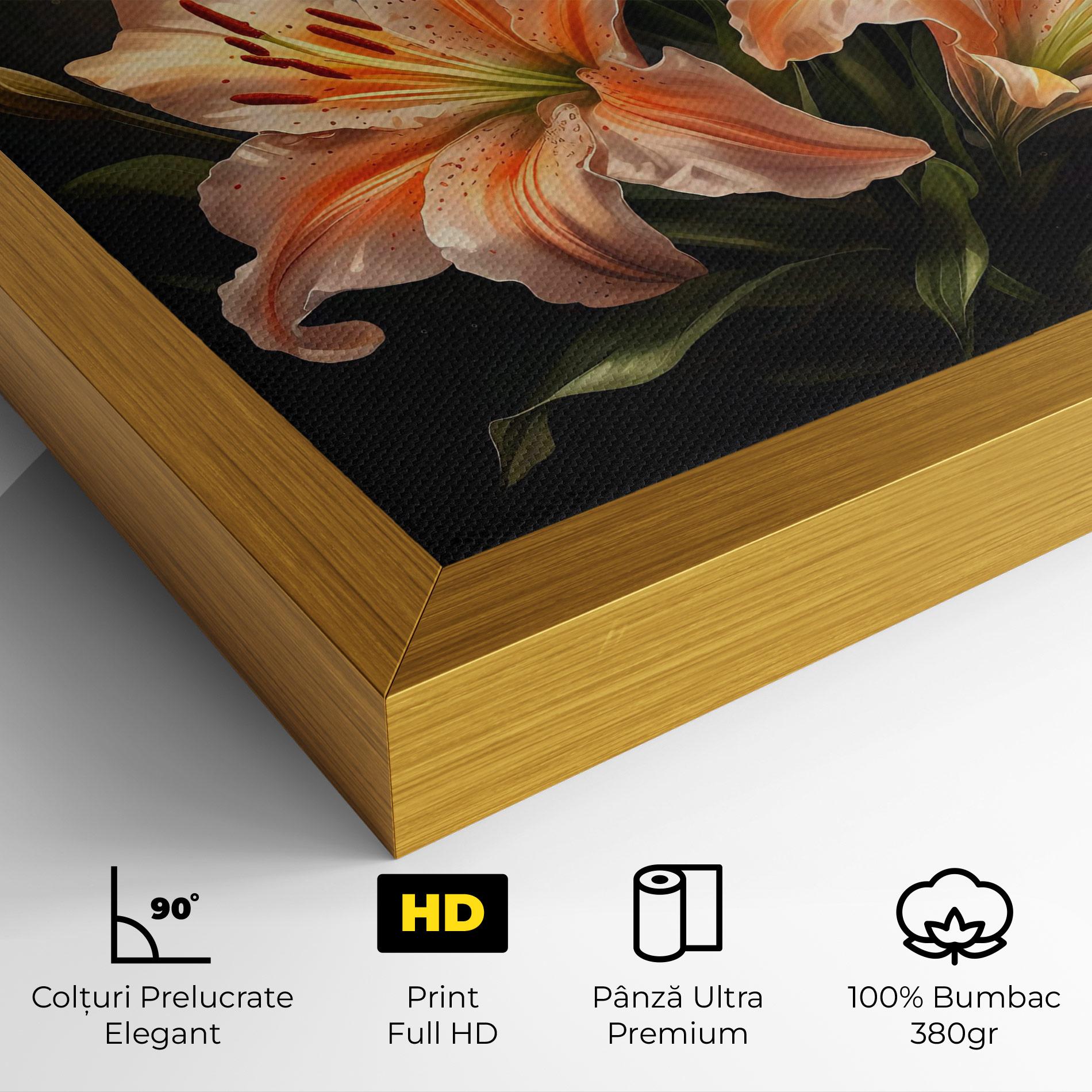 Tablou Canvas Light Orange Lily mockup 4