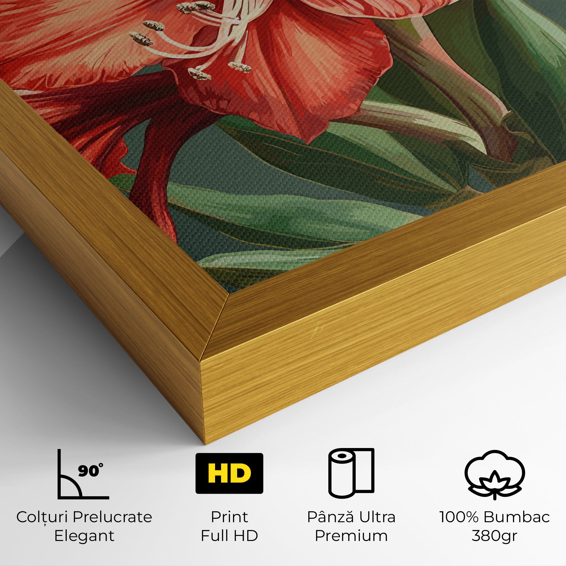 Lily Orange Art mockup 4