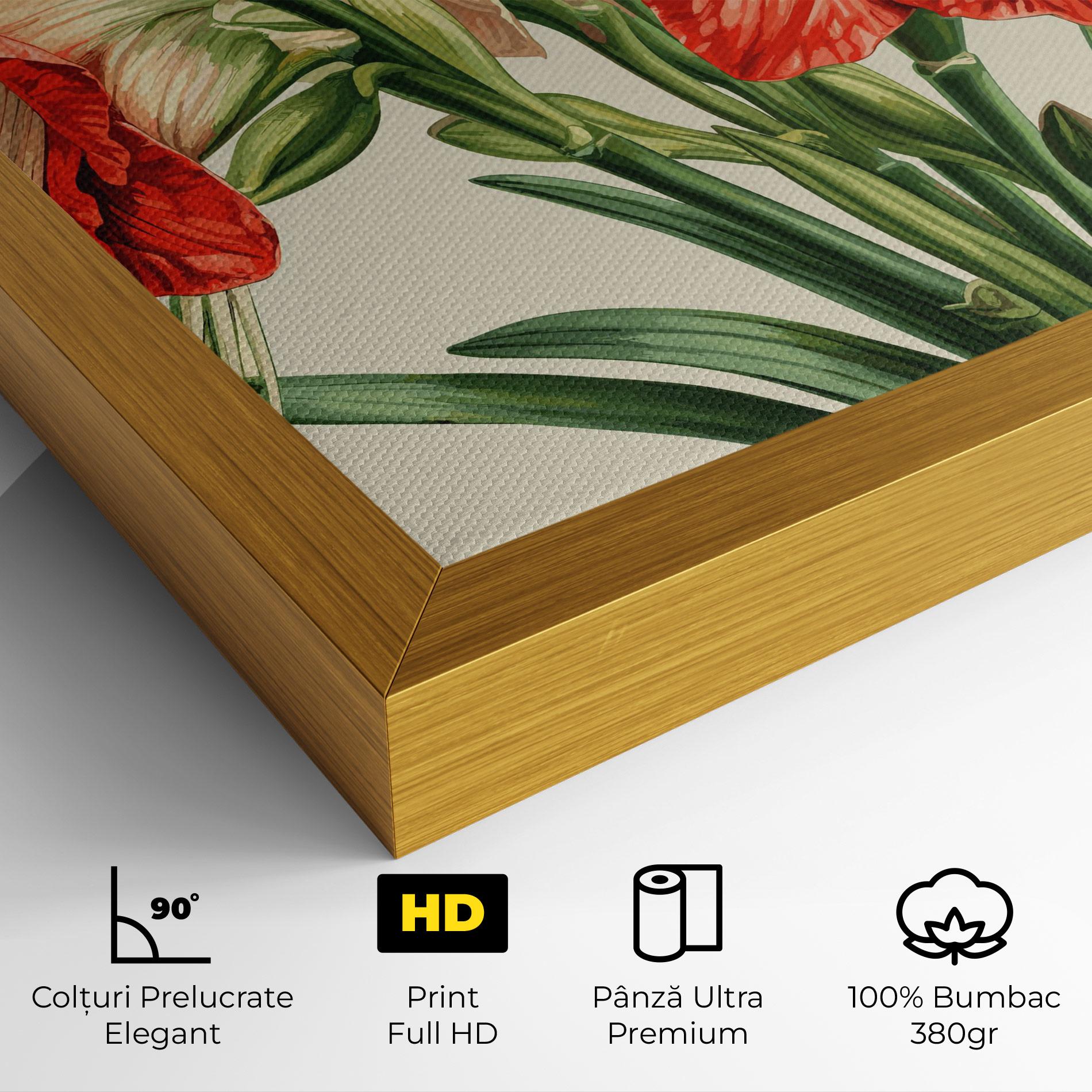 Tablou Canvas Orange Cream Lily mockup 4