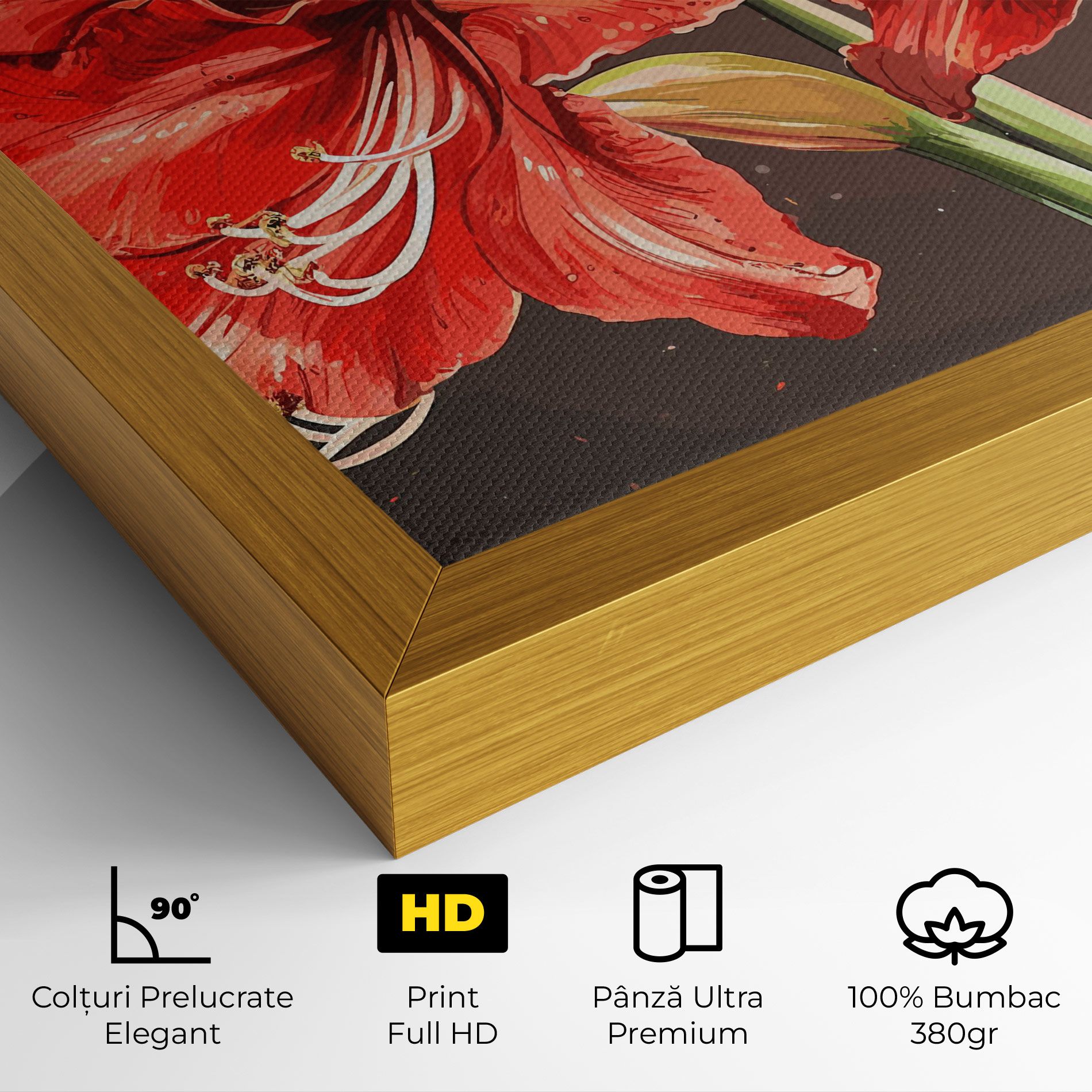 Orange Pretty Lily mockup 4