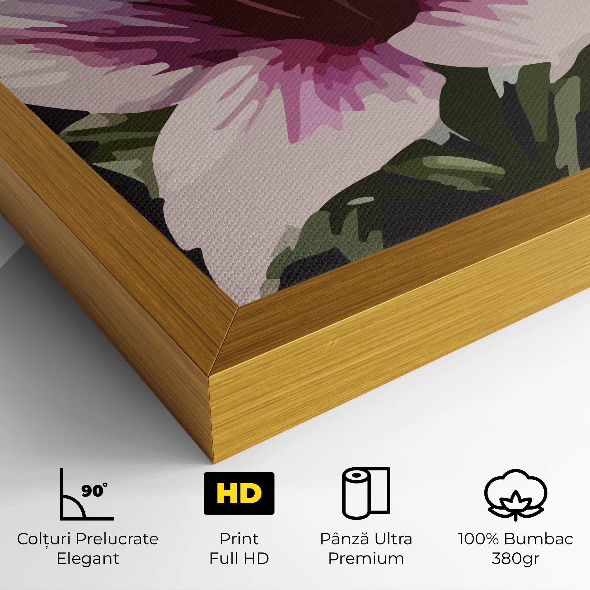 Tablou Canvas Pink Pretty Lily mockup 4