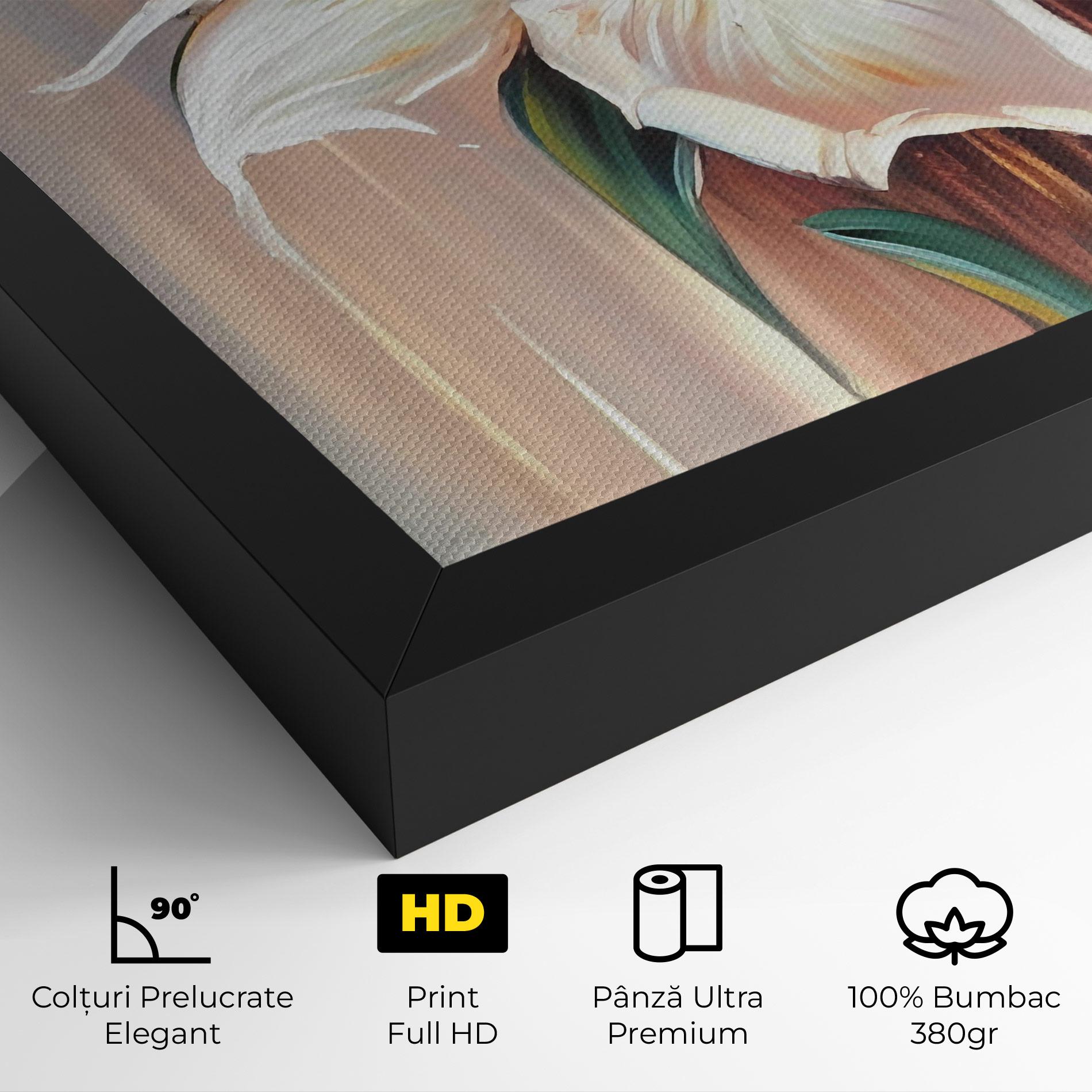 Tablou Canvas Abstract Lily Painting mockup 4