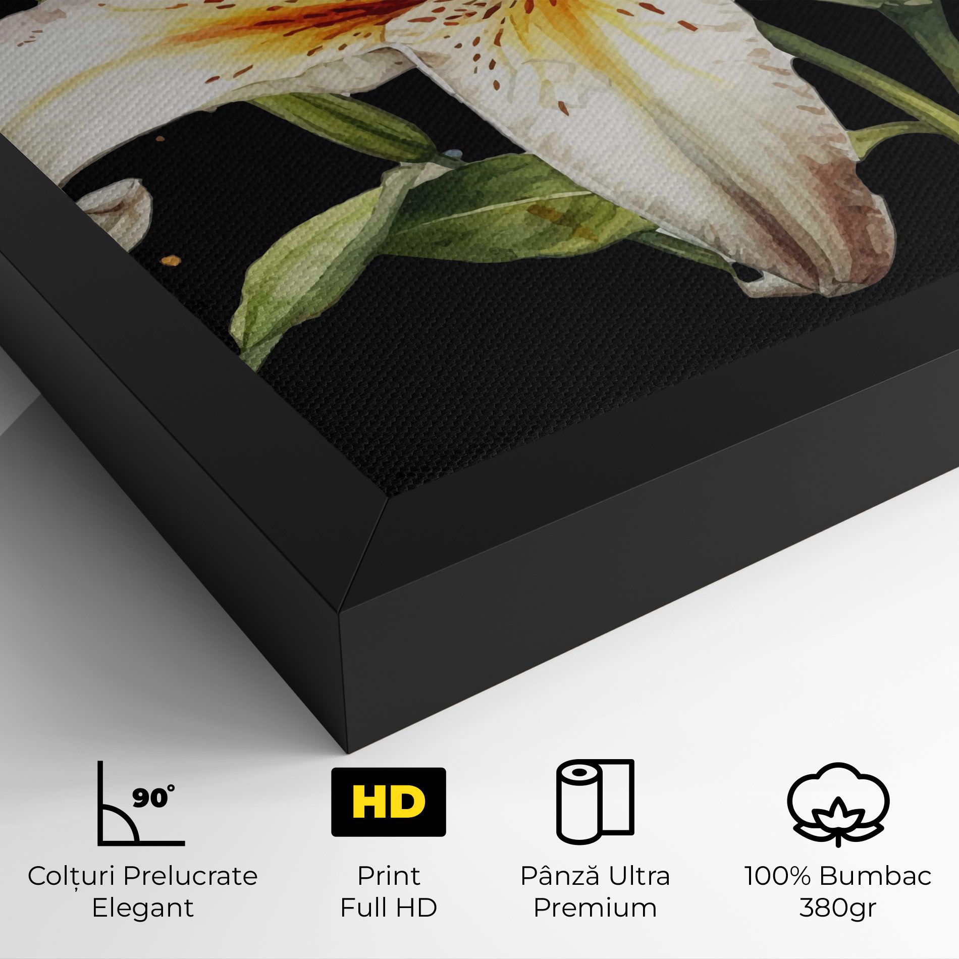 Beautiful White Lily mockup 4
