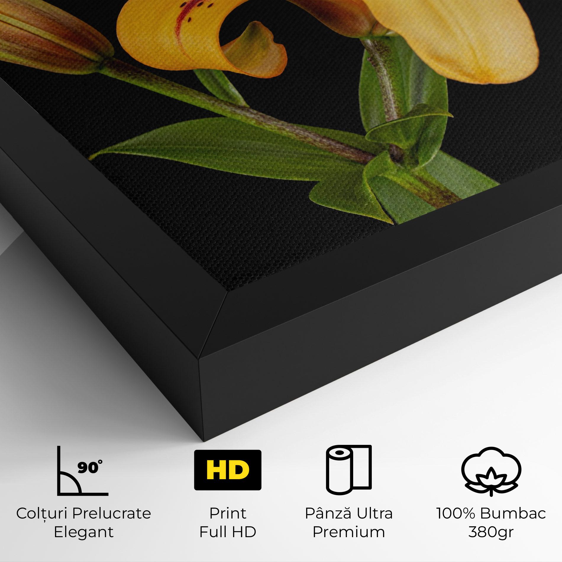 Tablou Canvas Beautiful Yellow Lily mockup 4