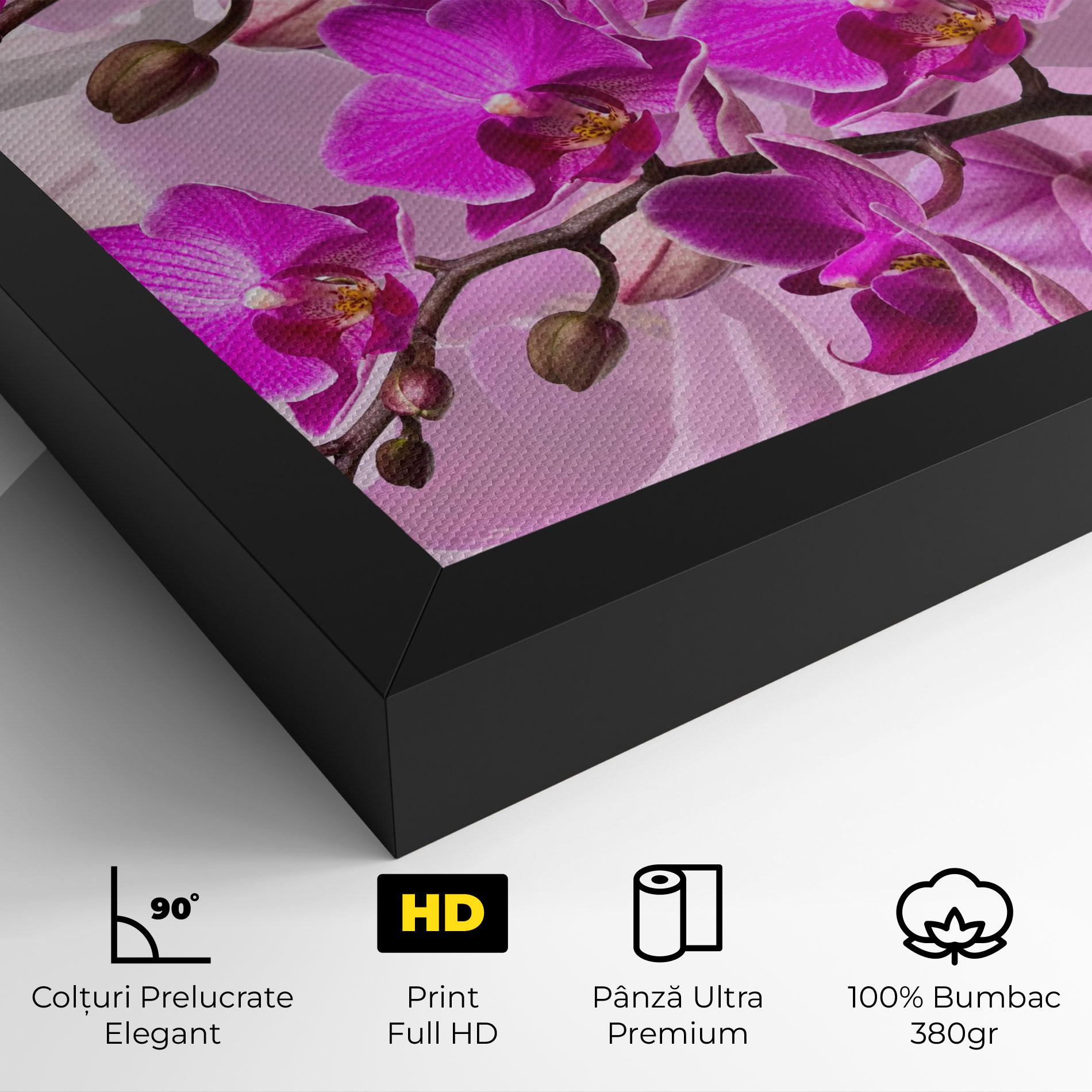 Tablou Canvas Flori Roz mockup 4